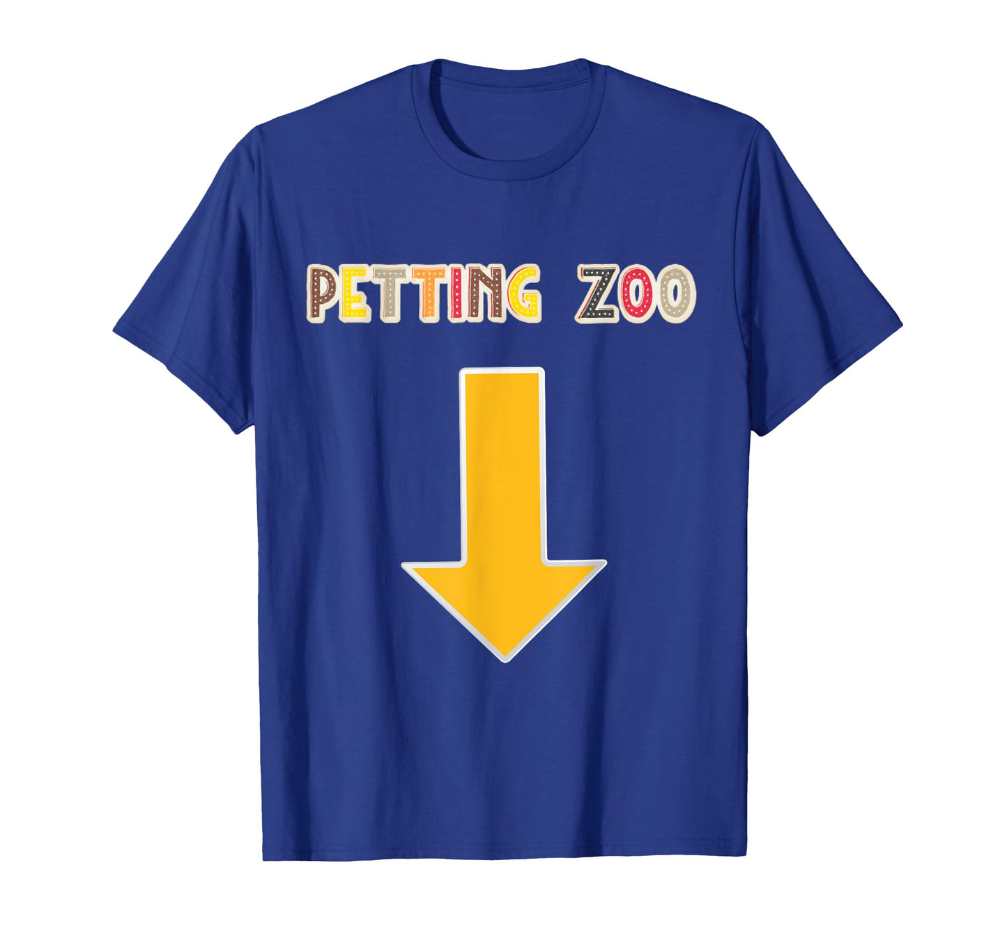 Mens Funny Guys Adult Humor Petting Zoo Arrow Down T-Shirt