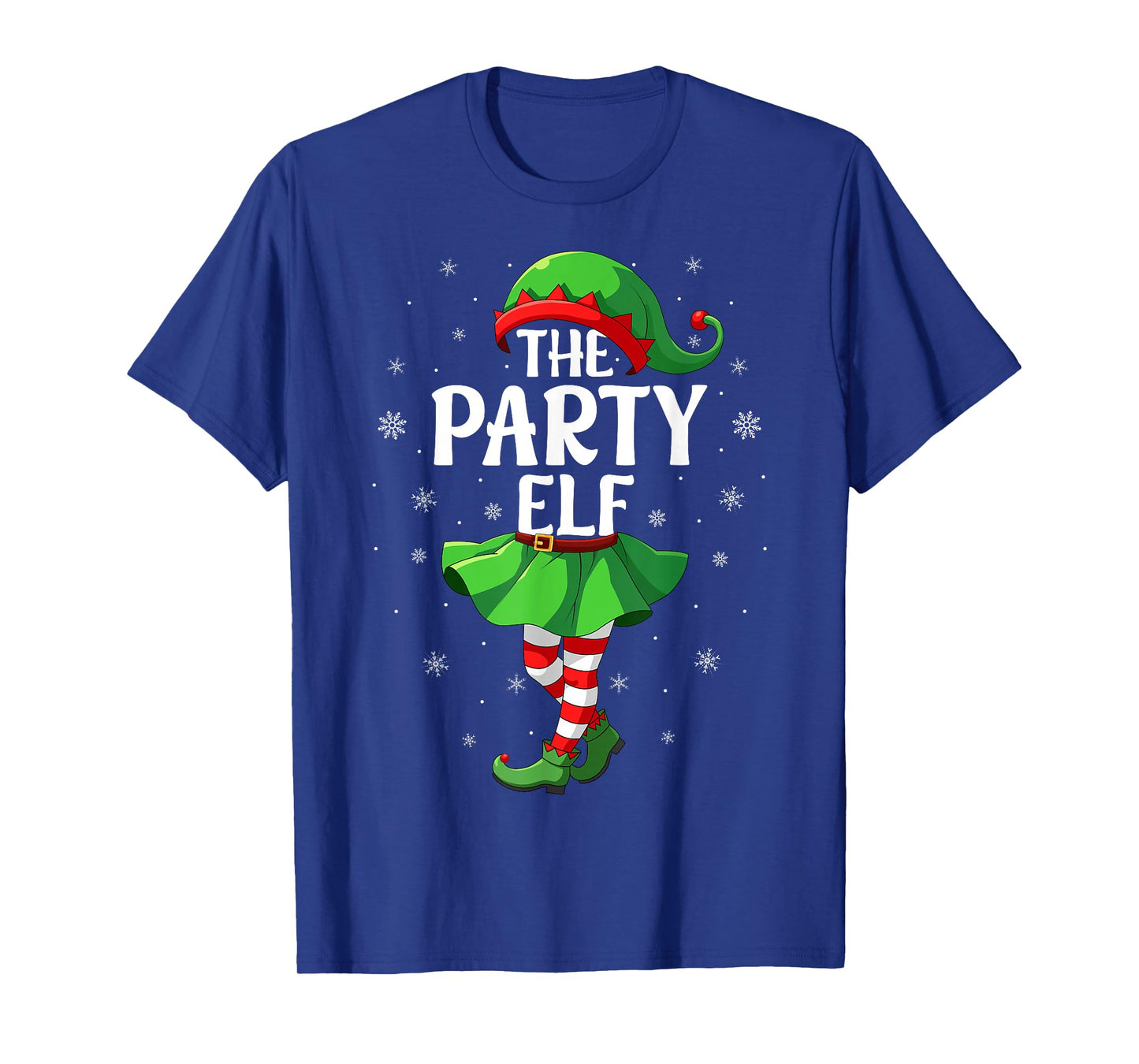 Party Elf Christmas Girls Women Elf Squad Xmas Family T-Shirt