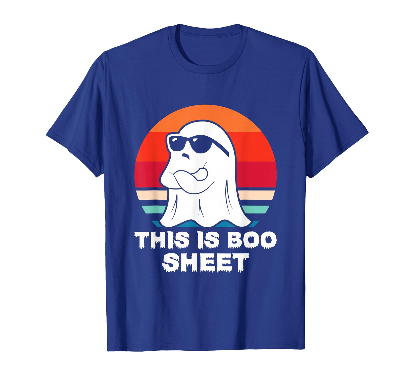 This is Boo Sheet Ghost Retro Halloween Costume Men Women T-Shirt
