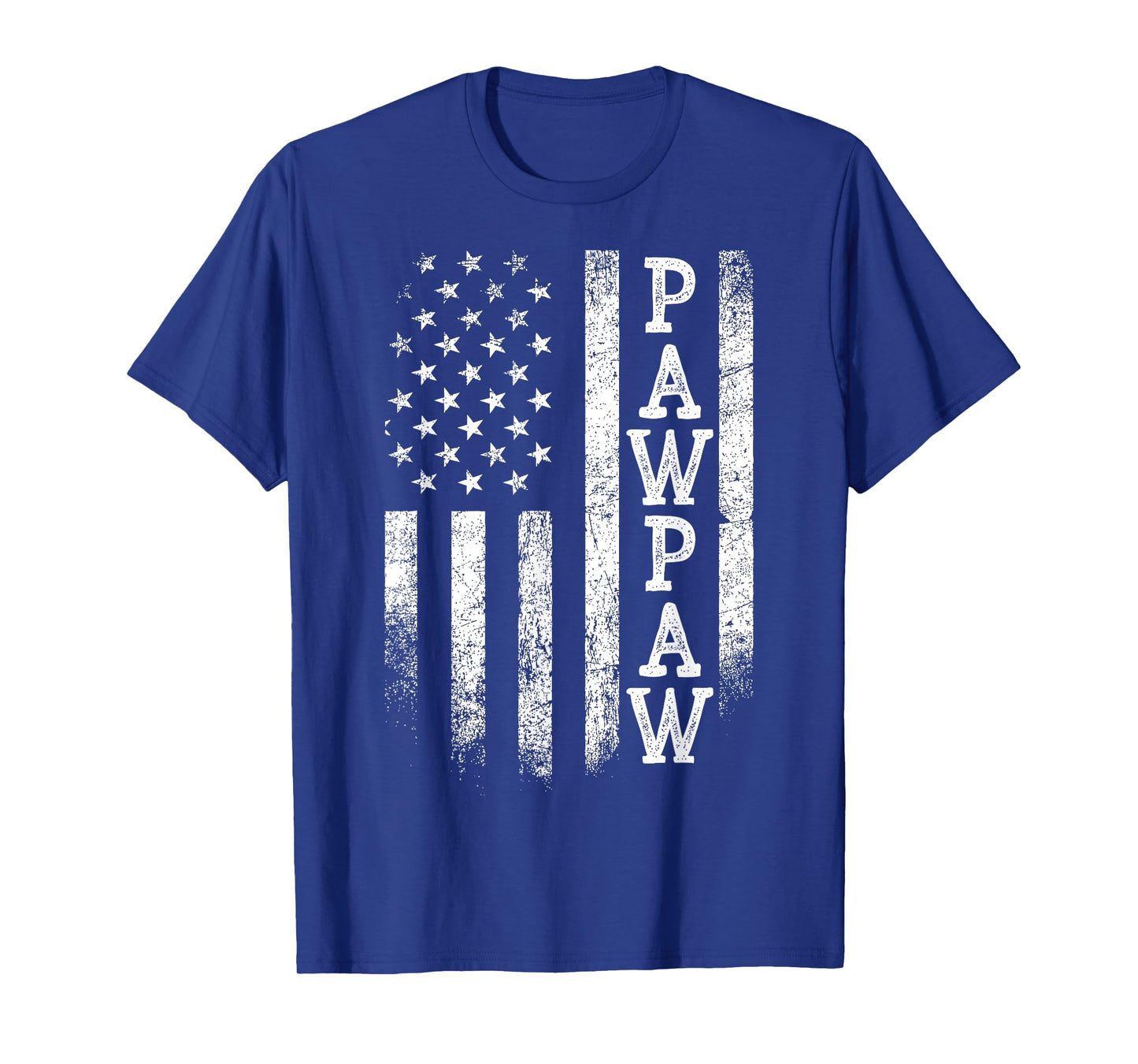 Distressed Pawpaw American Flag Patriotic Father's Day T-Shirt