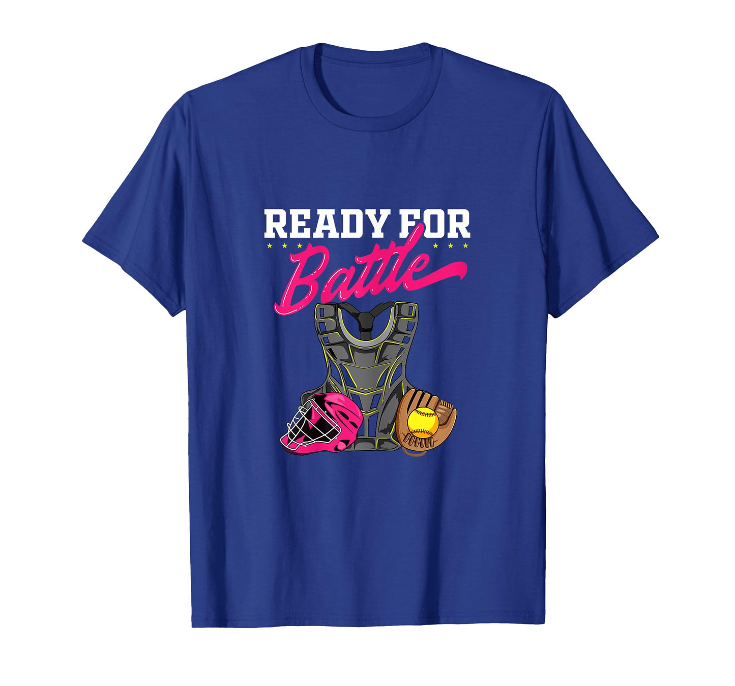 Softball Catcher Sports Design- Women Girls Softball Player T-Shirt