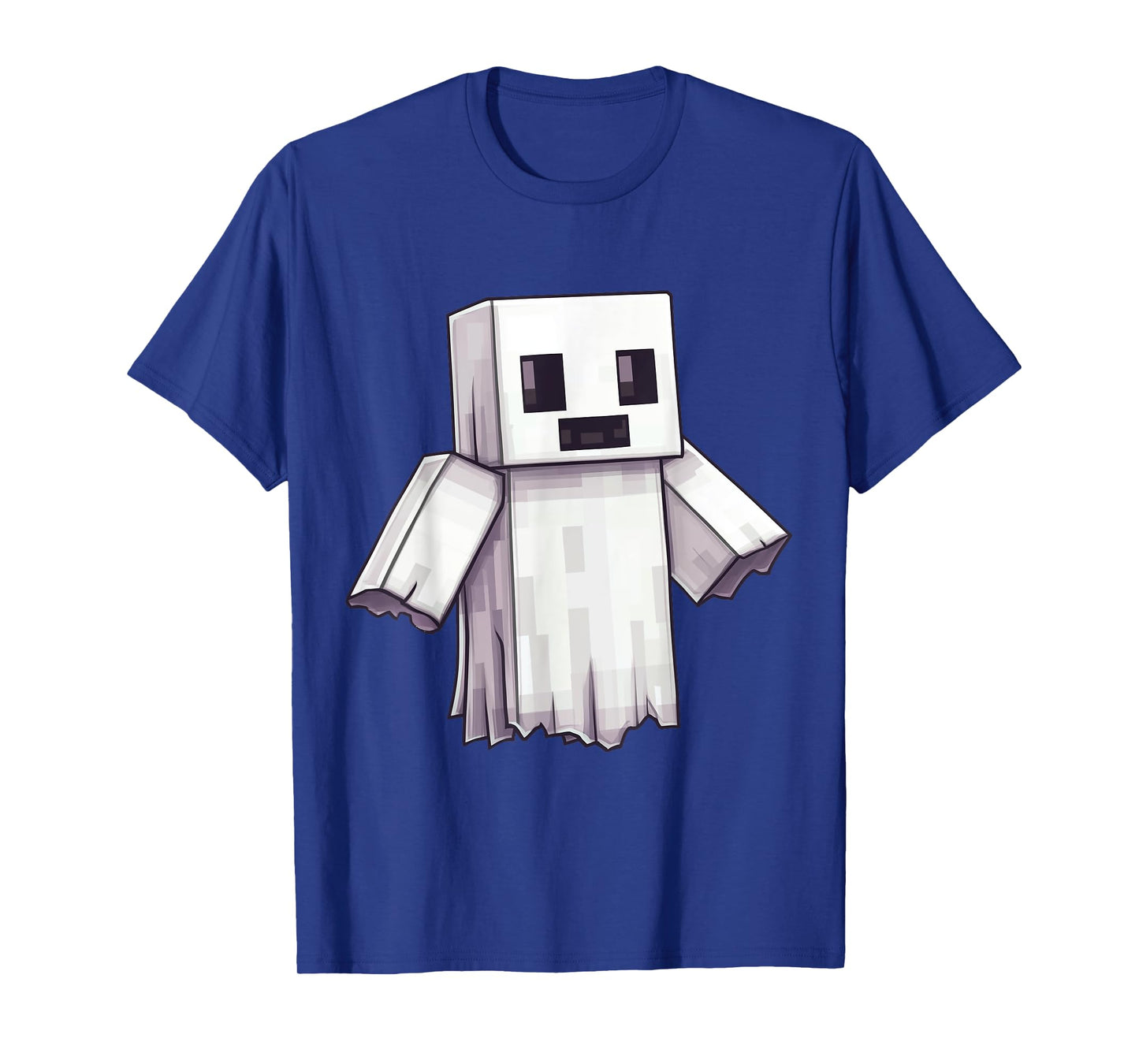 Ghost Video Gamer Pixel Halloween Matching Costume Men Kids T-Shirt