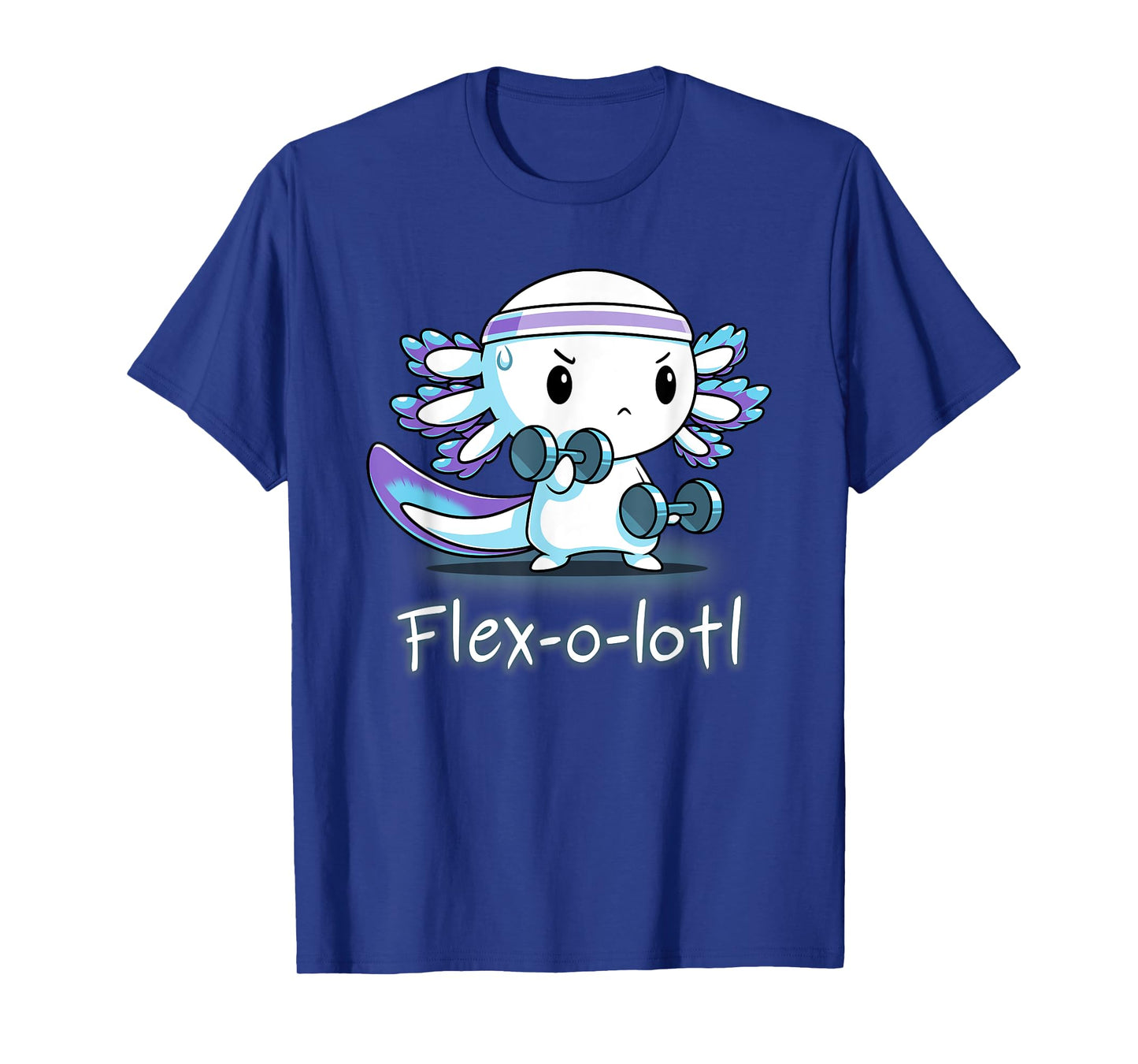 Flex-O-Lotl Weightlifting Axolotl Gym Work Out Fift T-Shirt