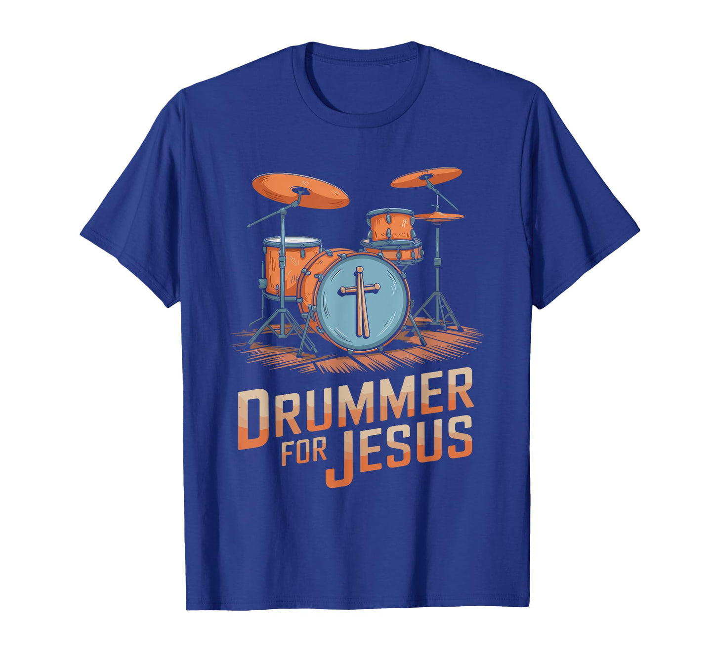 Drummer For Jesus, Drums Percussionist And Drummer Drumming T-Shirt