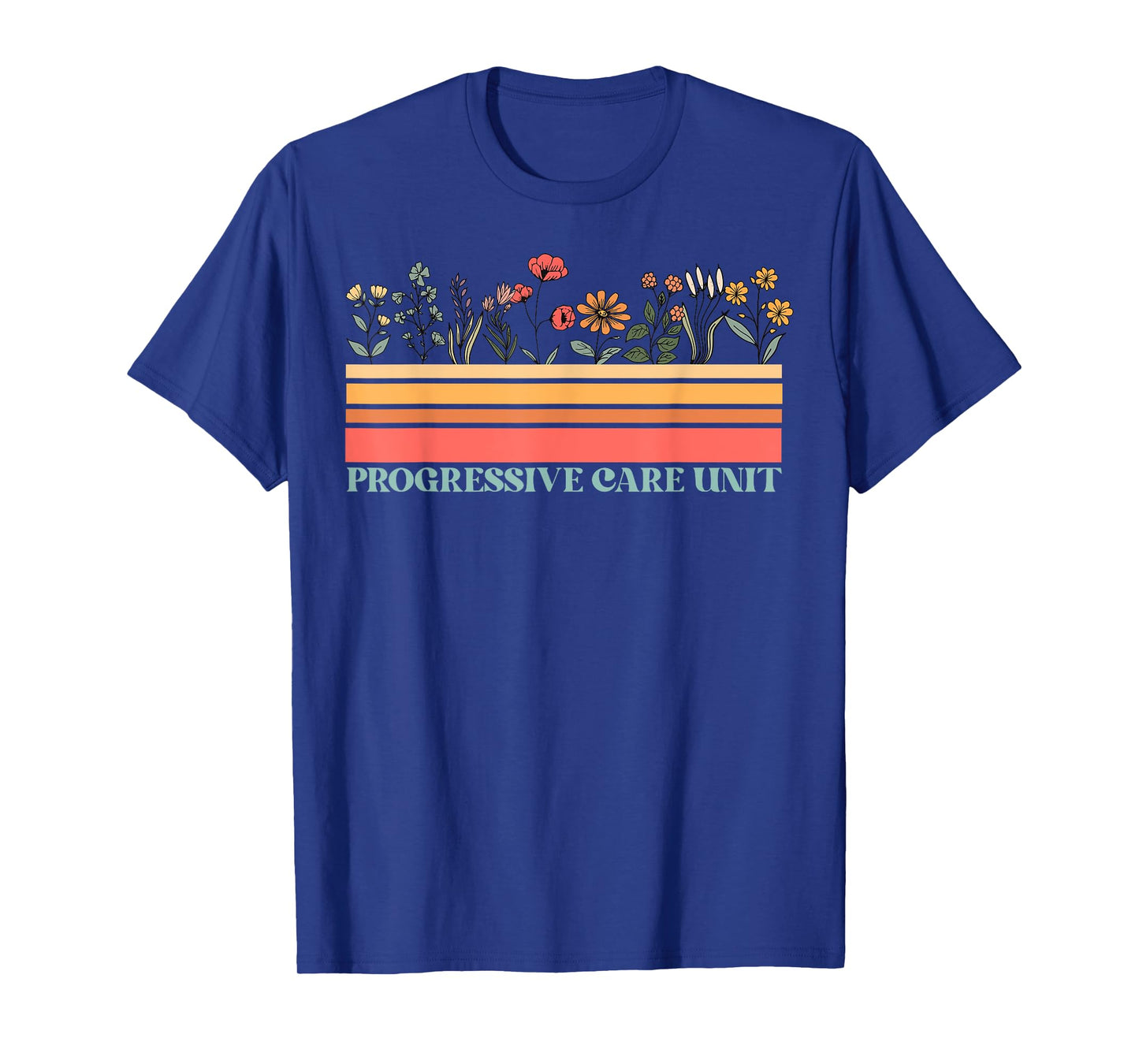 Vintage Wildflower Progressive Care Unit PCU Tech Nurse T-Shirt