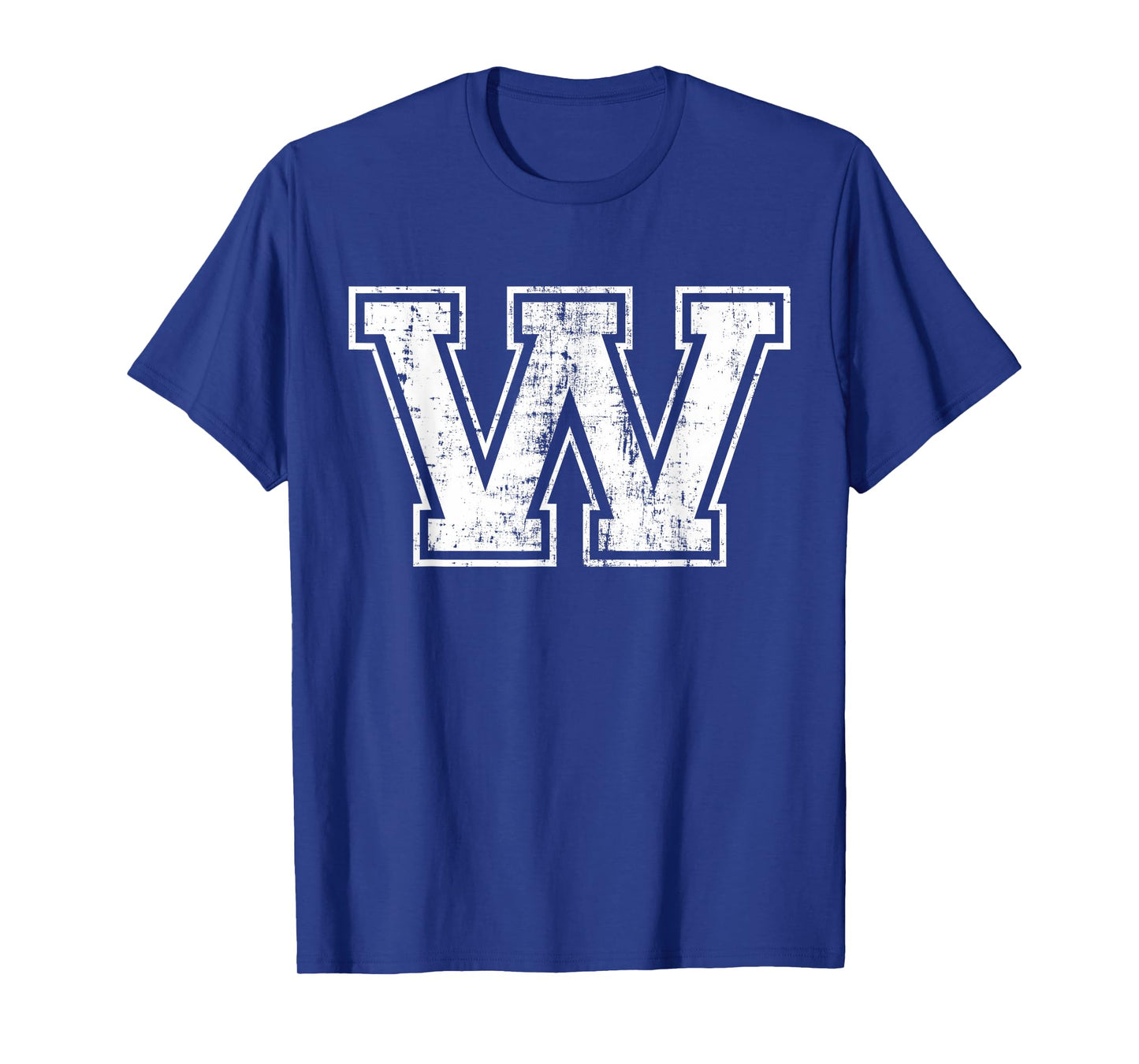 Letter W Uppercase Alphabet Initial School College Varsity T-Shirt