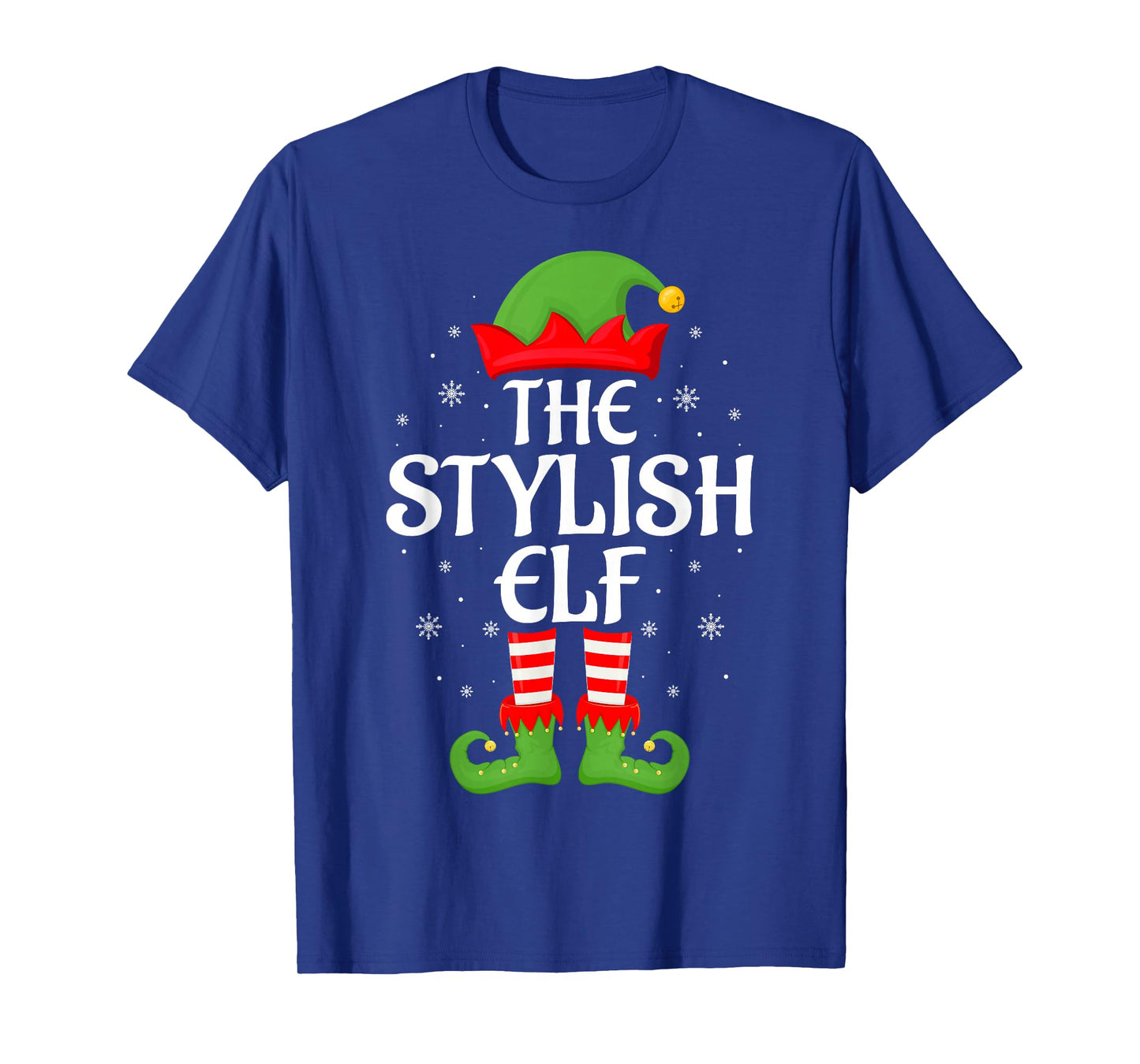Stylish Elf Xmas Family Matching Elf Squad Christmas T-Shirt