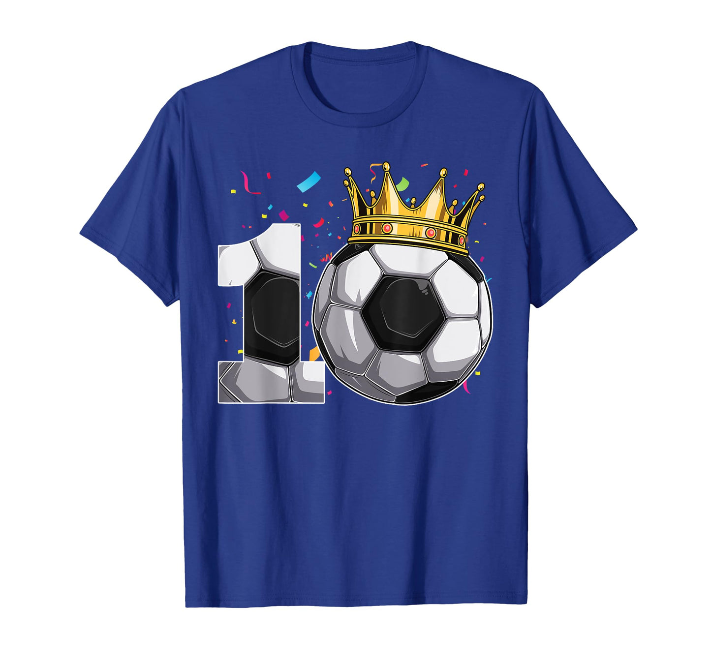 Funny 10th Birthday Boy Soccer 10 Years Old Birthday Party T-Shirt