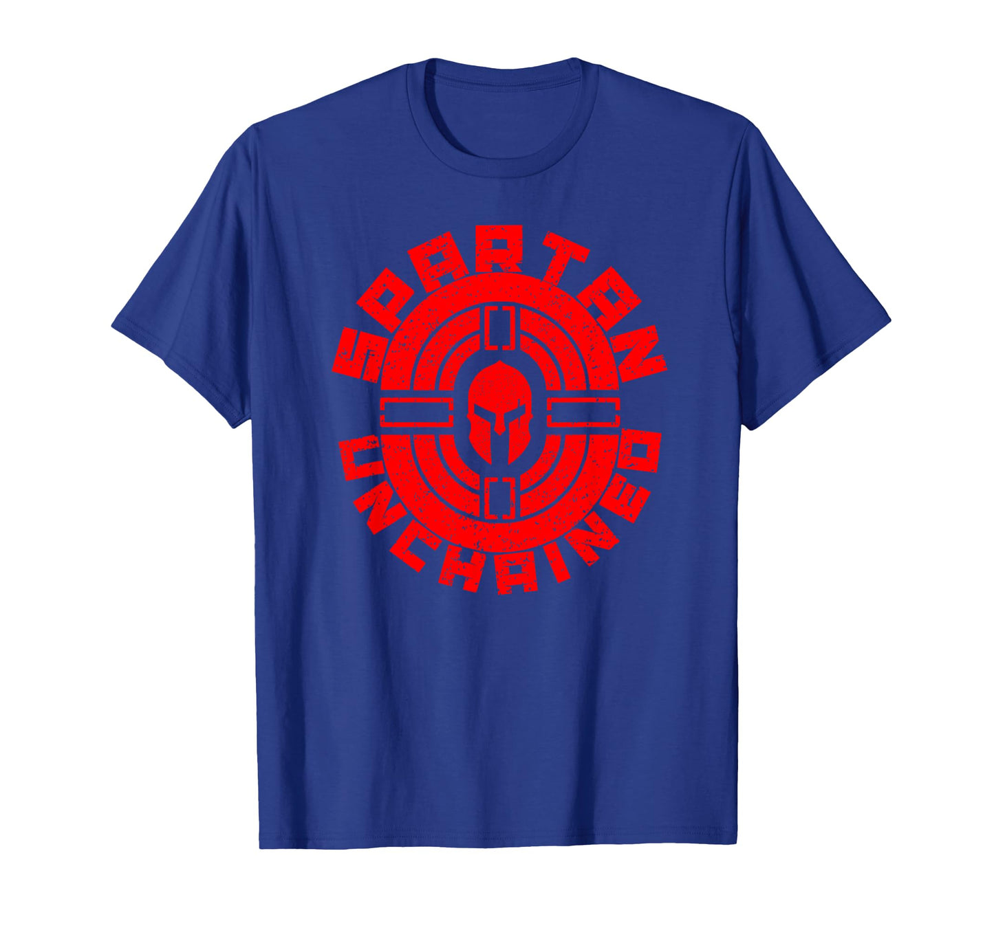 Spartan Unchained Bodybuilding T-Shirt Warrior Race Gym T-Shirt
