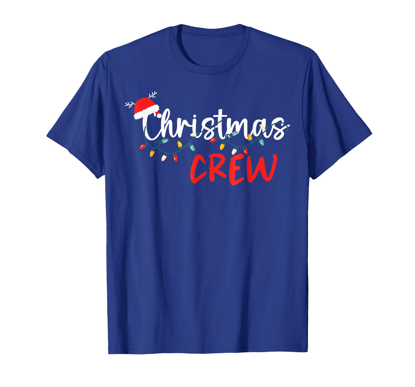 Christmas Crew Xmas Lights Family Matching Pajamas Holiday T-Shirt