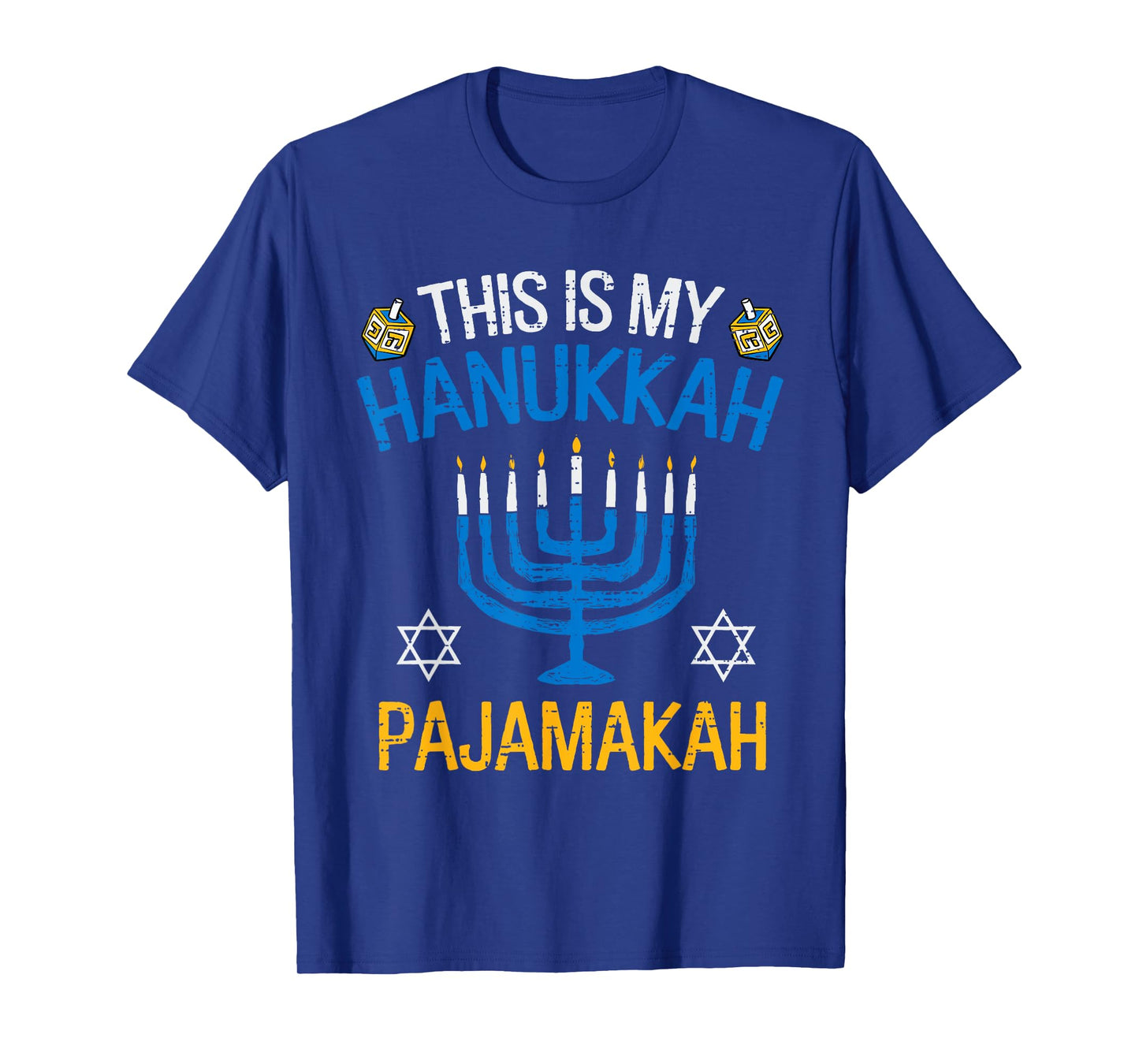 Vintage This is My Hanukkah Pajamakah Pajama Chanukah Jewish T-Shirt