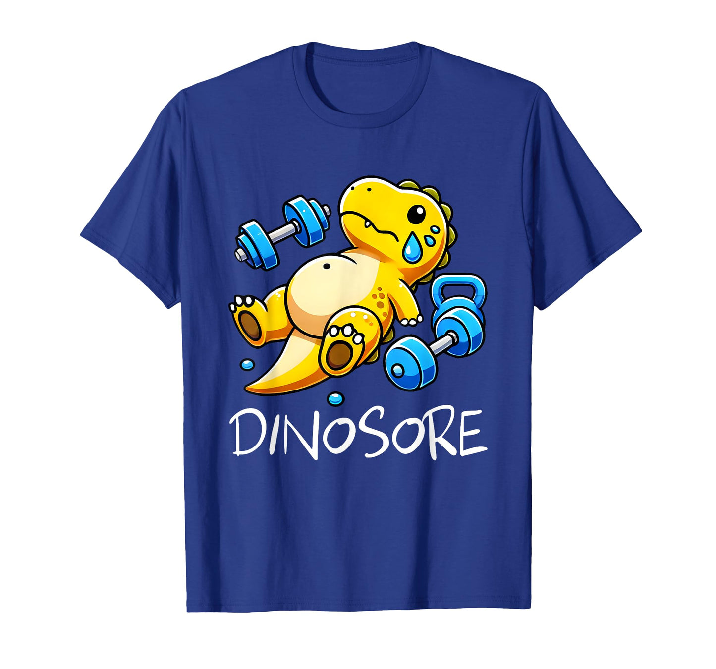 Funny Cute Dinosaur Workout Gym Fitness Weightlifting Gift T-Shirt