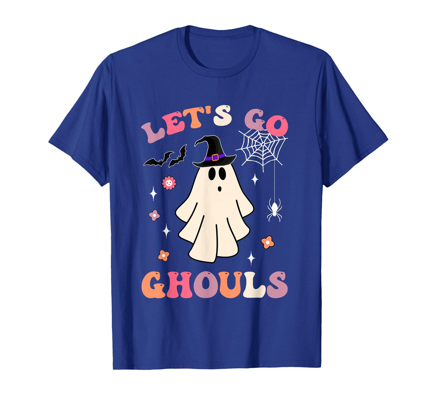 Groovy Let's Go Ghouls Shirt Halloween Ghost Witch Costumes T-Shirt