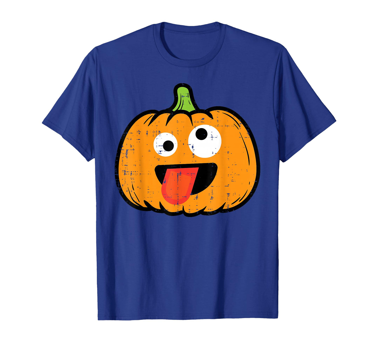 Halloween Pumpkin Tongue Out Face Costume Boy Kids Men Women T-Shirt