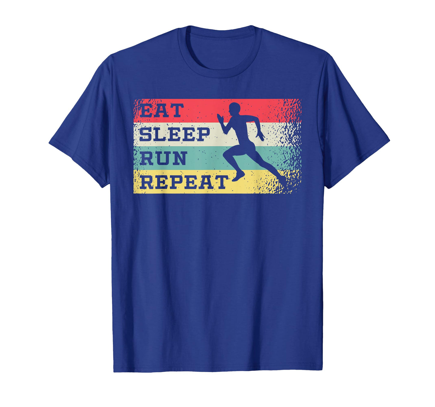 Eat Sleep Run Repeat Retro Vintage Funny Running Runner T-Shirt
