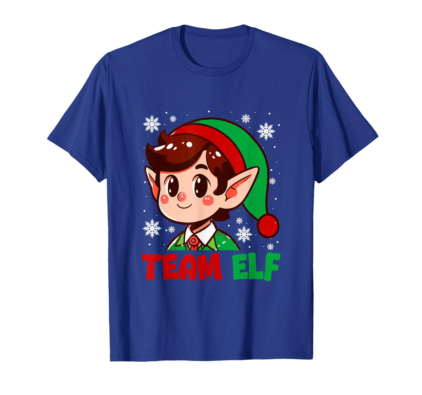 Team Elf Christmas Elf Face Matching Family Kids Toddlers T-Shirt