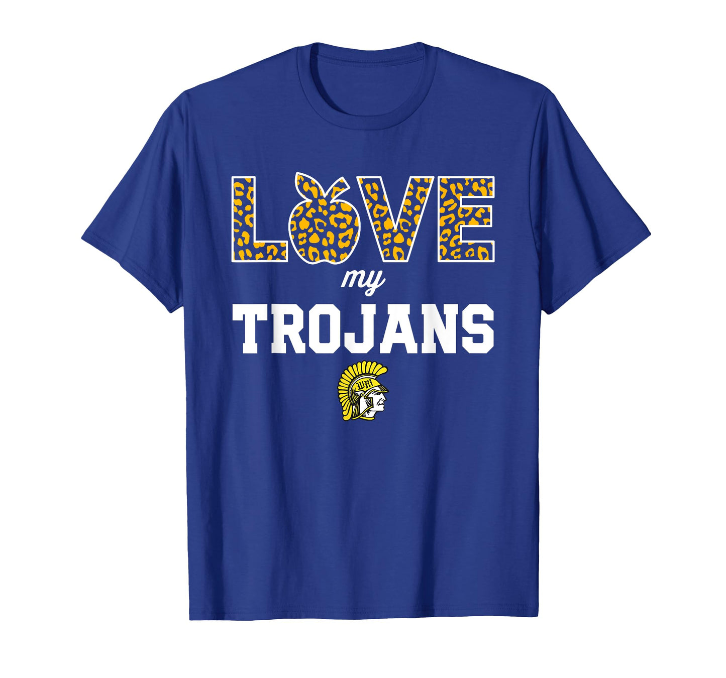 West Marshall Trojans Logo Love My Team HS T-Shirt