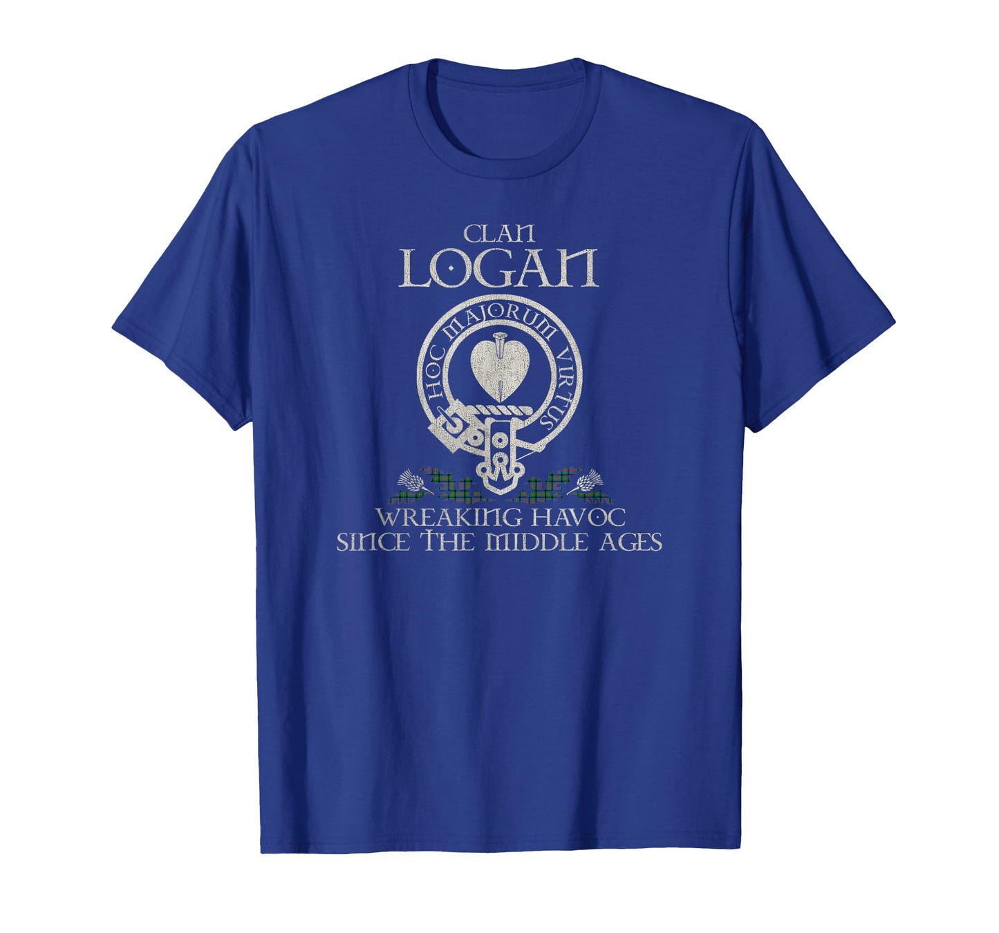Clan Logan Crest, Surname, Scottish Heritage Vintage T-Shirt