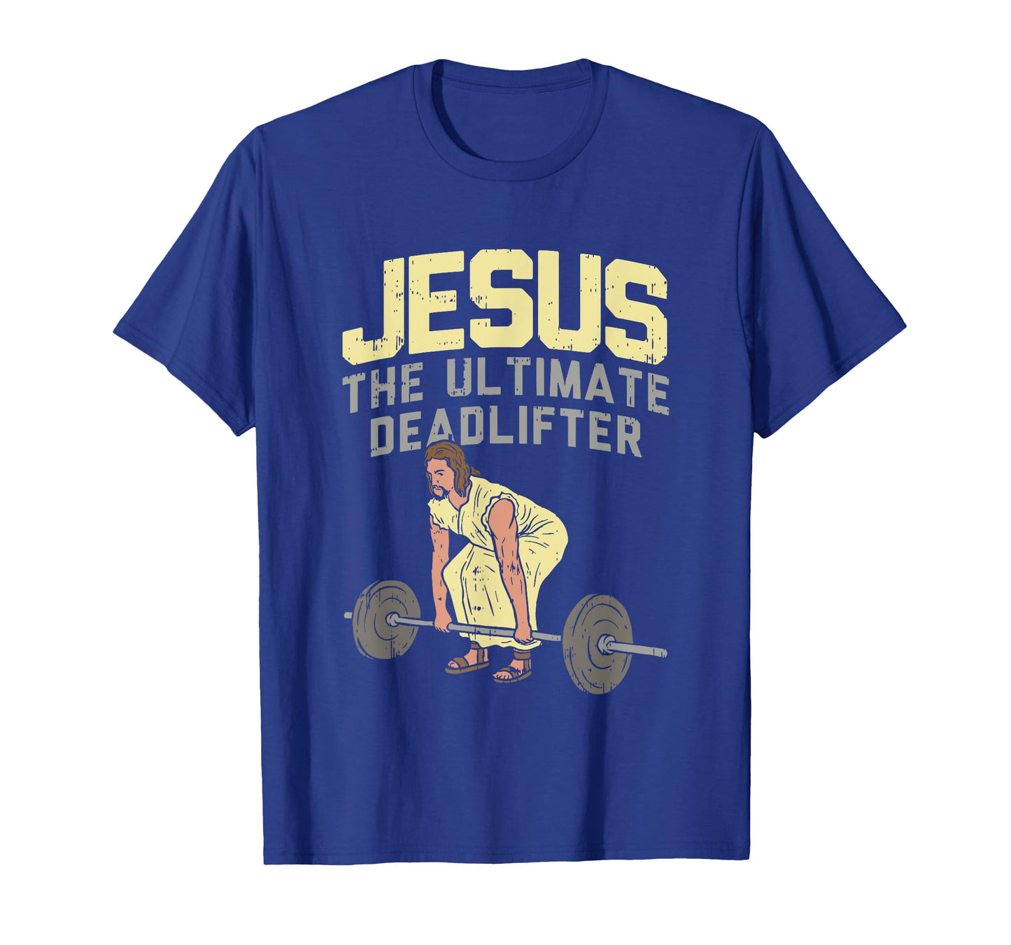 Vintage Jesus The Ultimate Deadlifter Funny Christian Gym T-Shirt