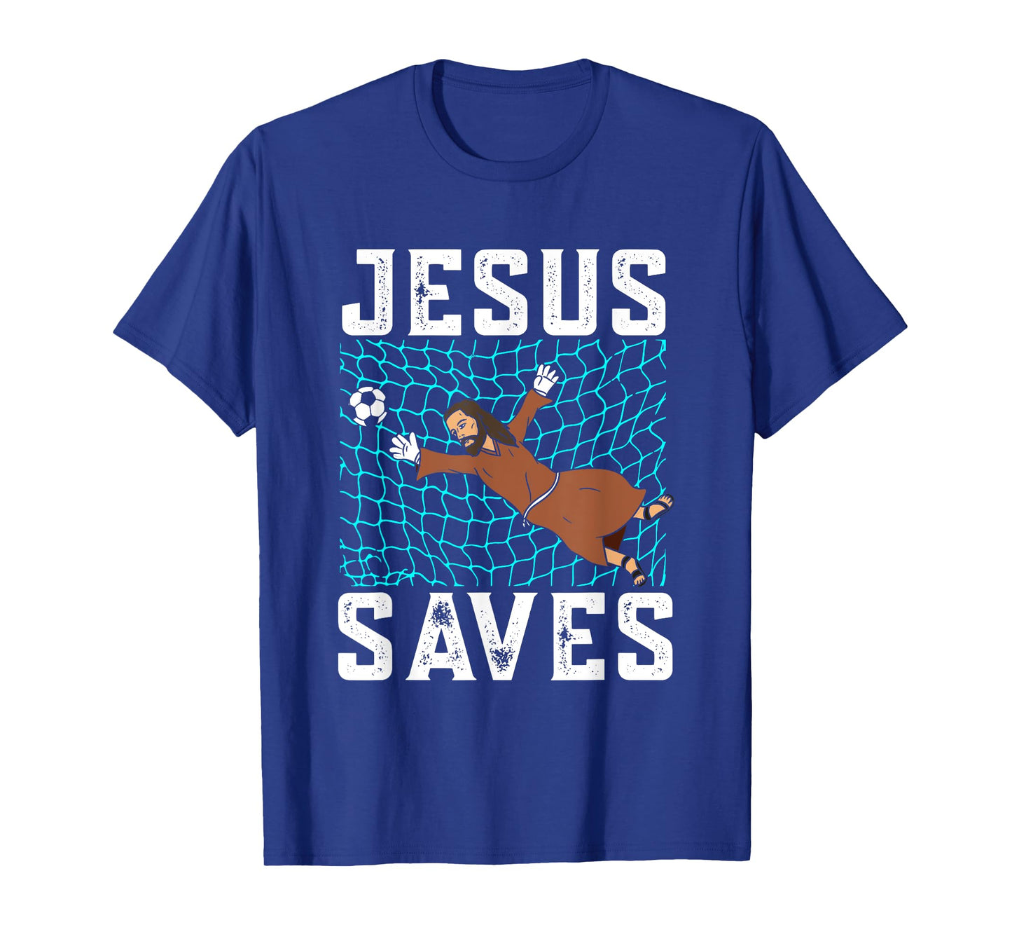 Jesus Saves I Christian Faith I Jesus Soccer Goalkeeper T-Shirt