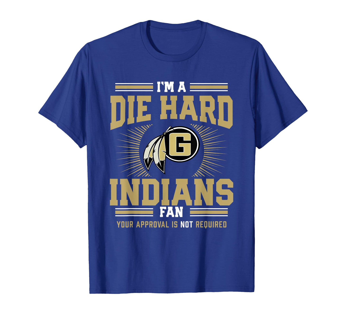 Gaffney Indians Logo Die Hard Fan HS T-Shirt