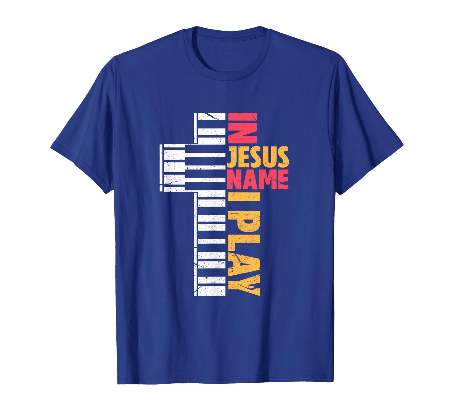 In Jesus Name I Play Piano Christians T-Shirt