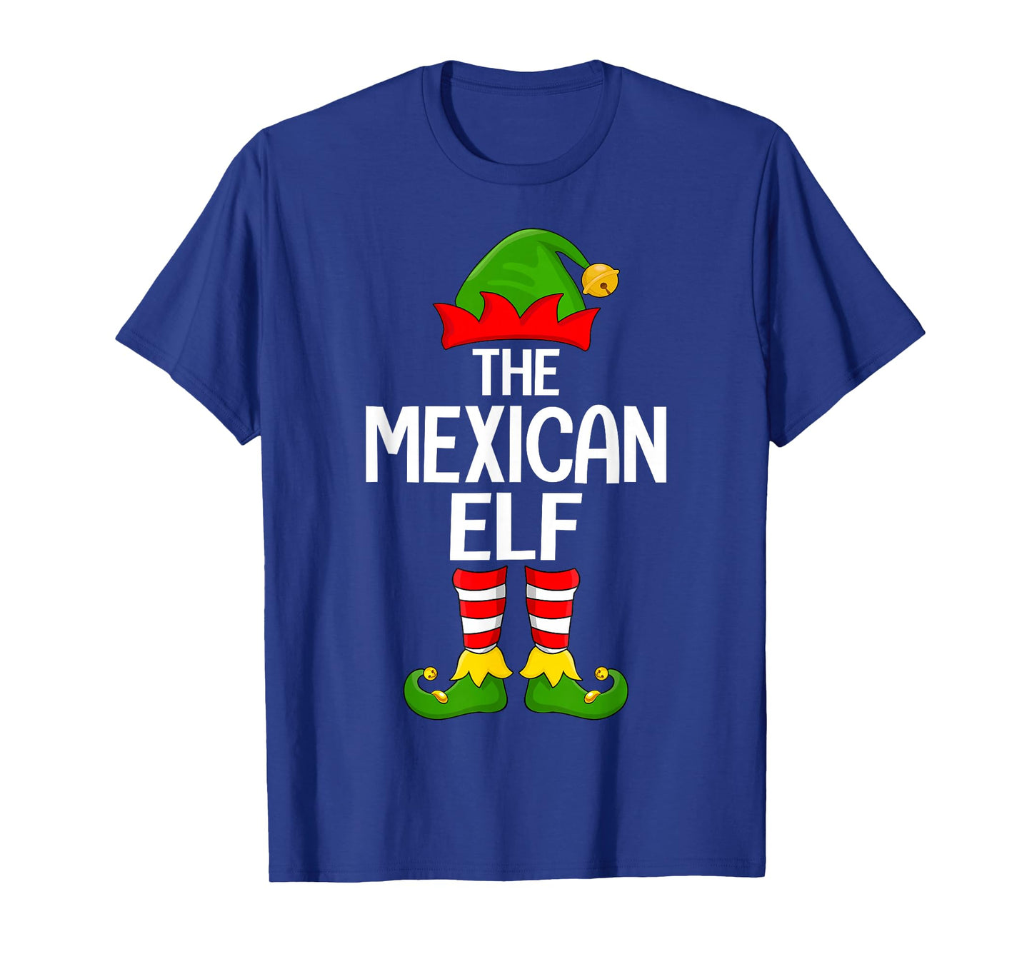 Mexican Elf Xmas Matching Family Elf Squad Christmas T-Shirt