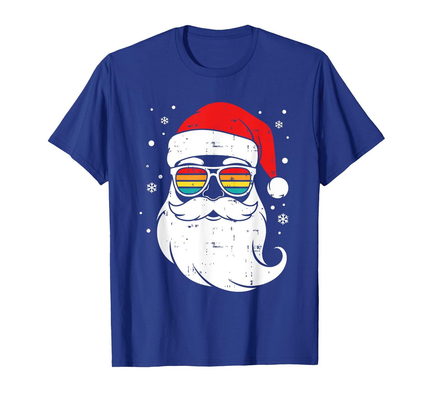 Vintage Santa Retro Christmas Vibes Men Women Teens Kids T-Shirt