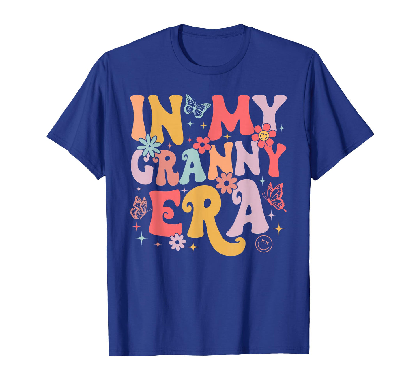In My Granny Era Groovy Retro Mothers Day Butterfly Women T-Shirt