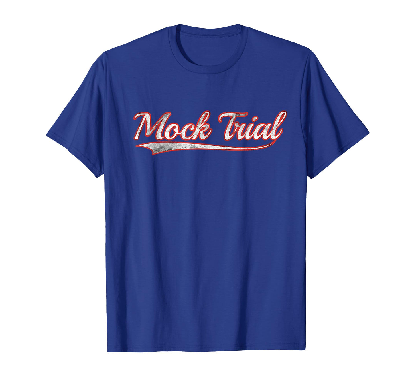 Mock Trial Vintage Varsity Distressed Throwback Style T-Shirt