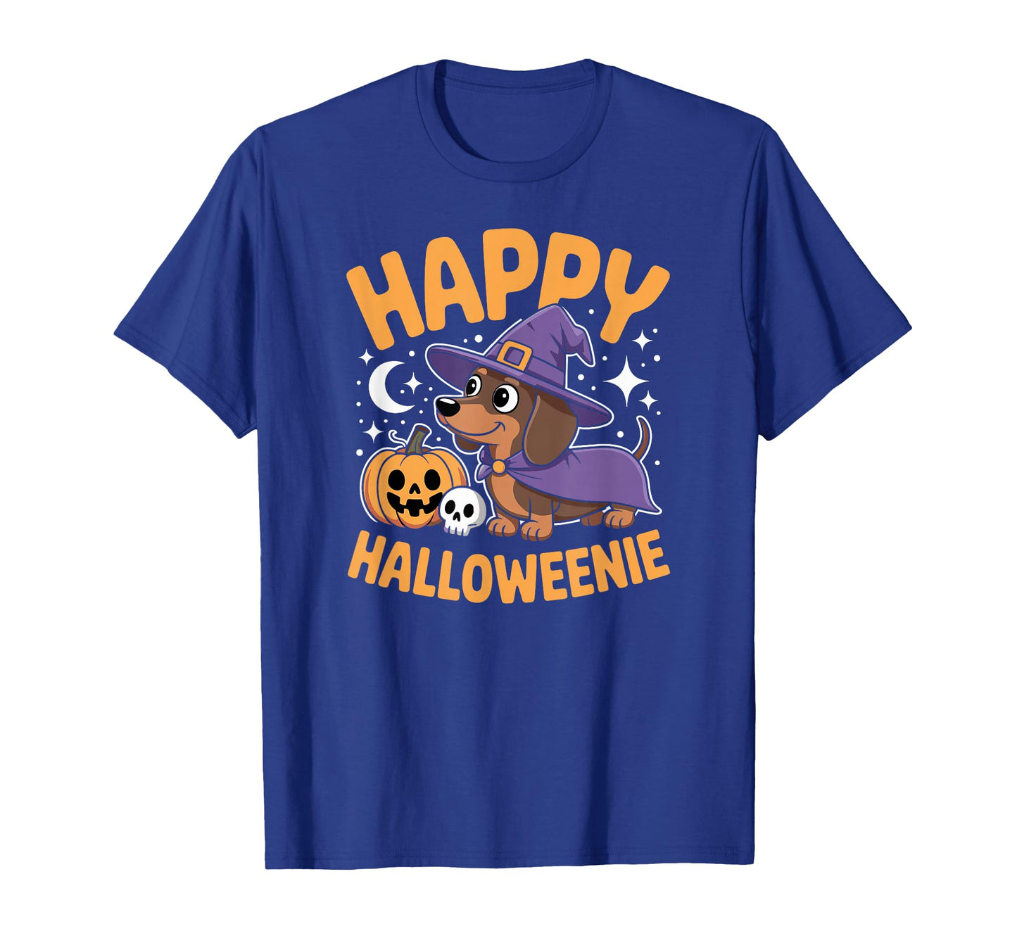 Cute Halloweenie Dachshund Dog in Witch Hat for Pet Lovers T-Shirt