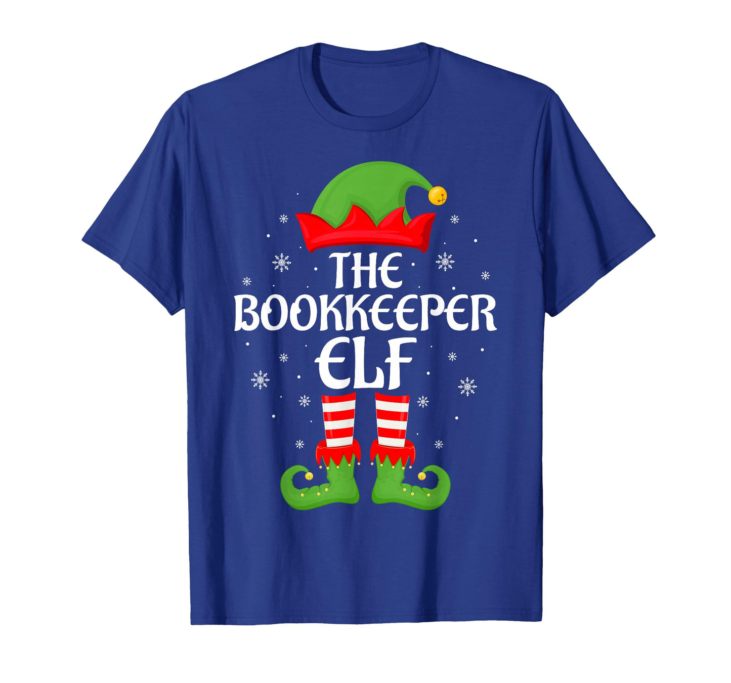 Bookkeeper Elf Xmas Family Matching Elf Squad Christmas T-Shirt