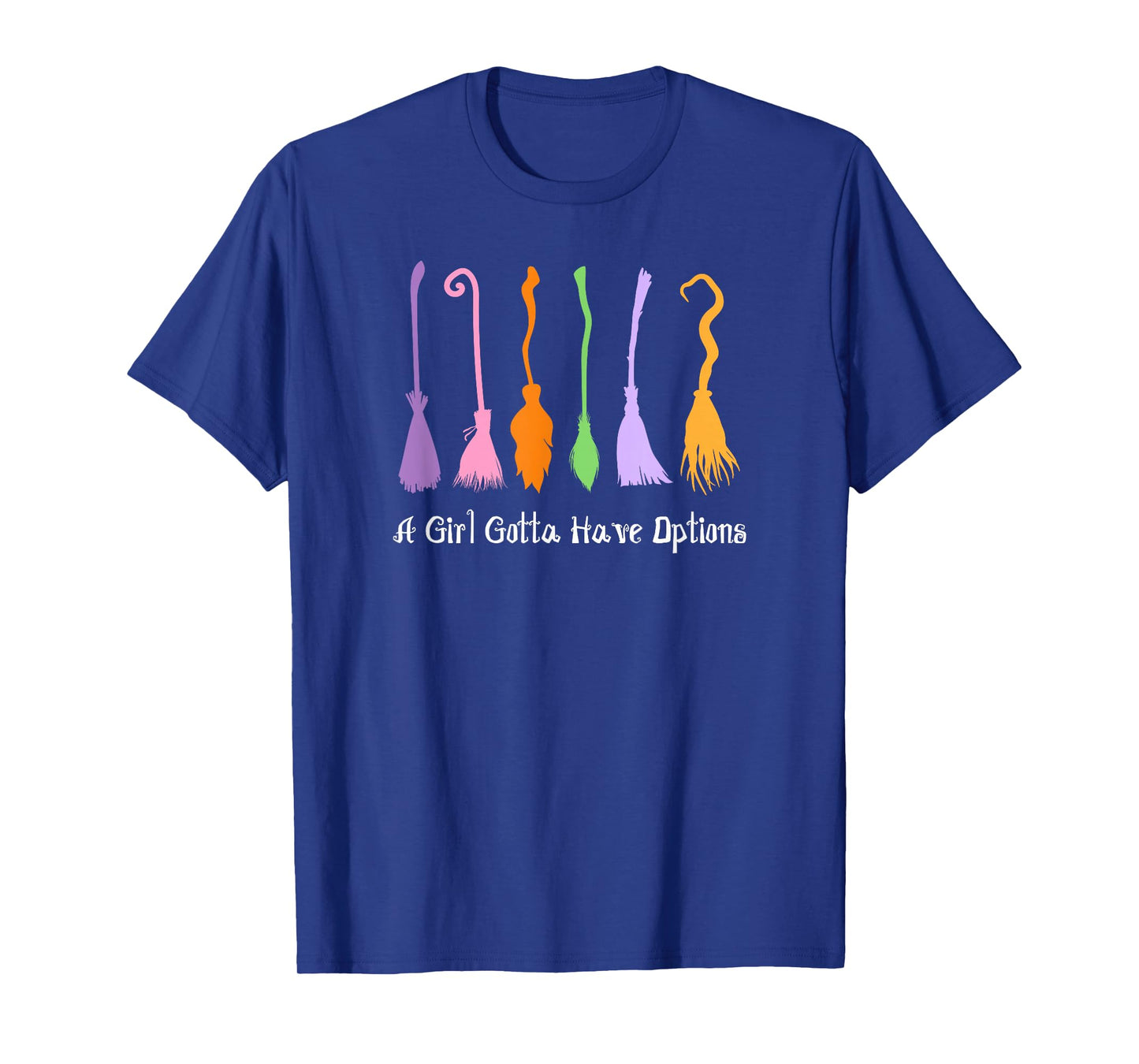 Cute Witches Broom Design for Halloween T-Shirt