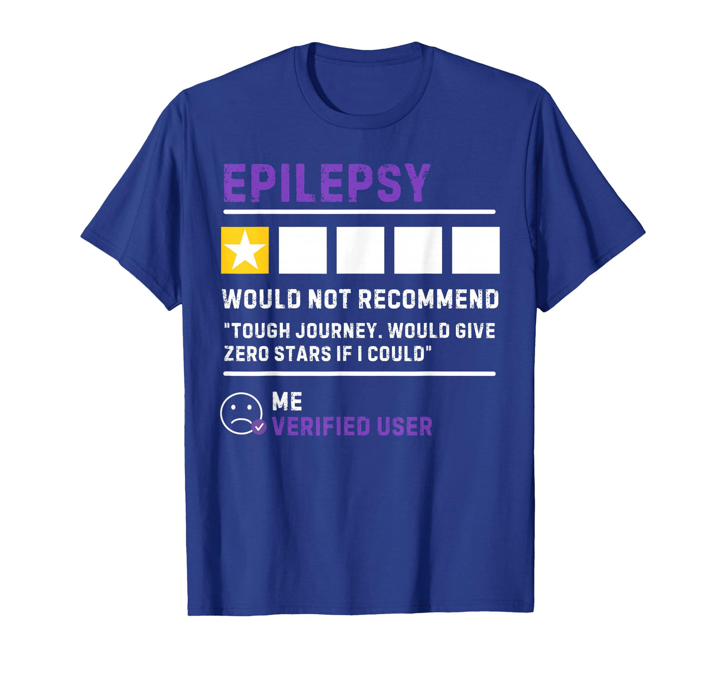 Would not Recommend Seizure Support Epilepsy Awareness T-Shirt