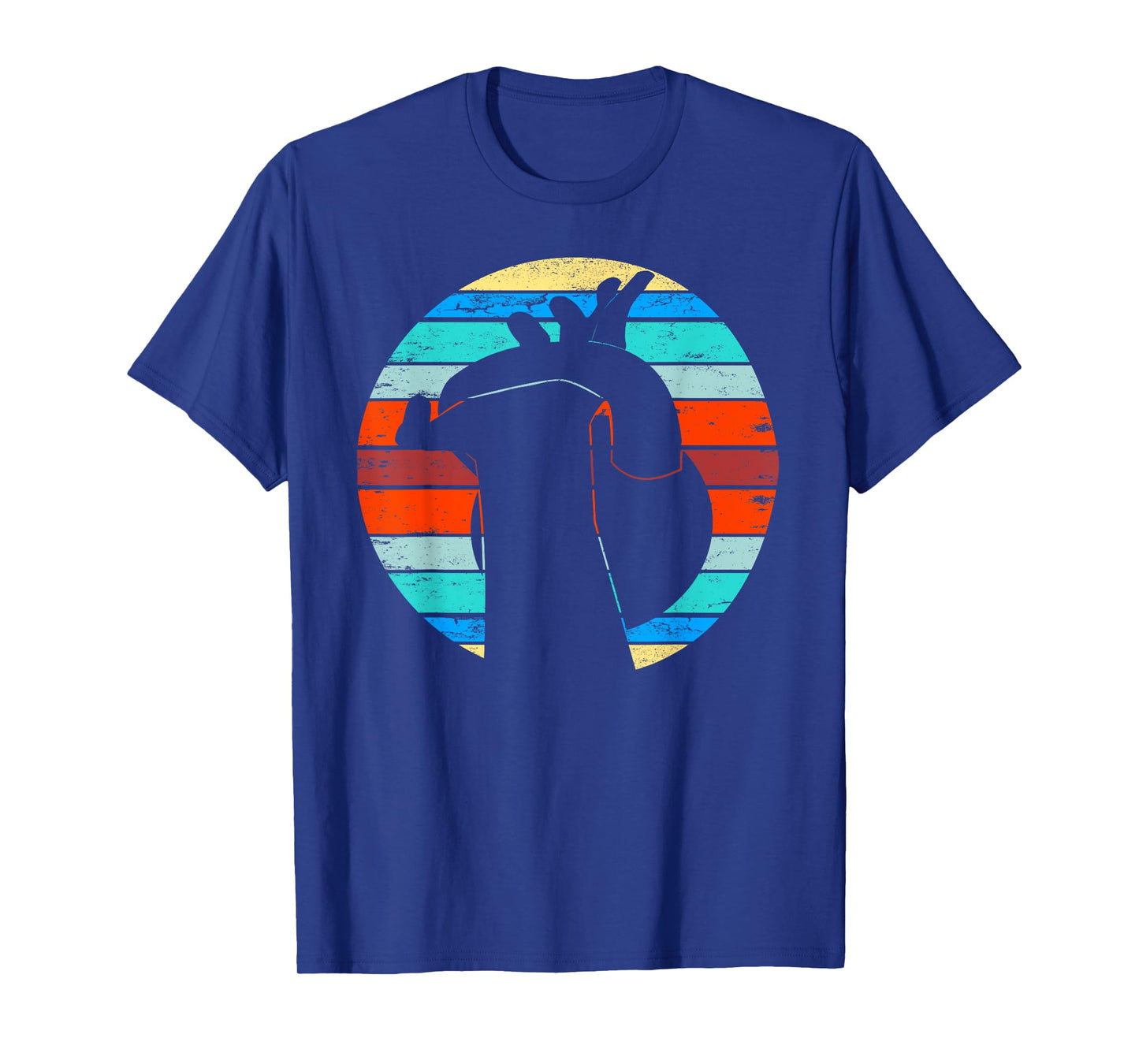 Vintage Workout Kettlebell Retro Sunset Gym Fitness Gift T-Shirt