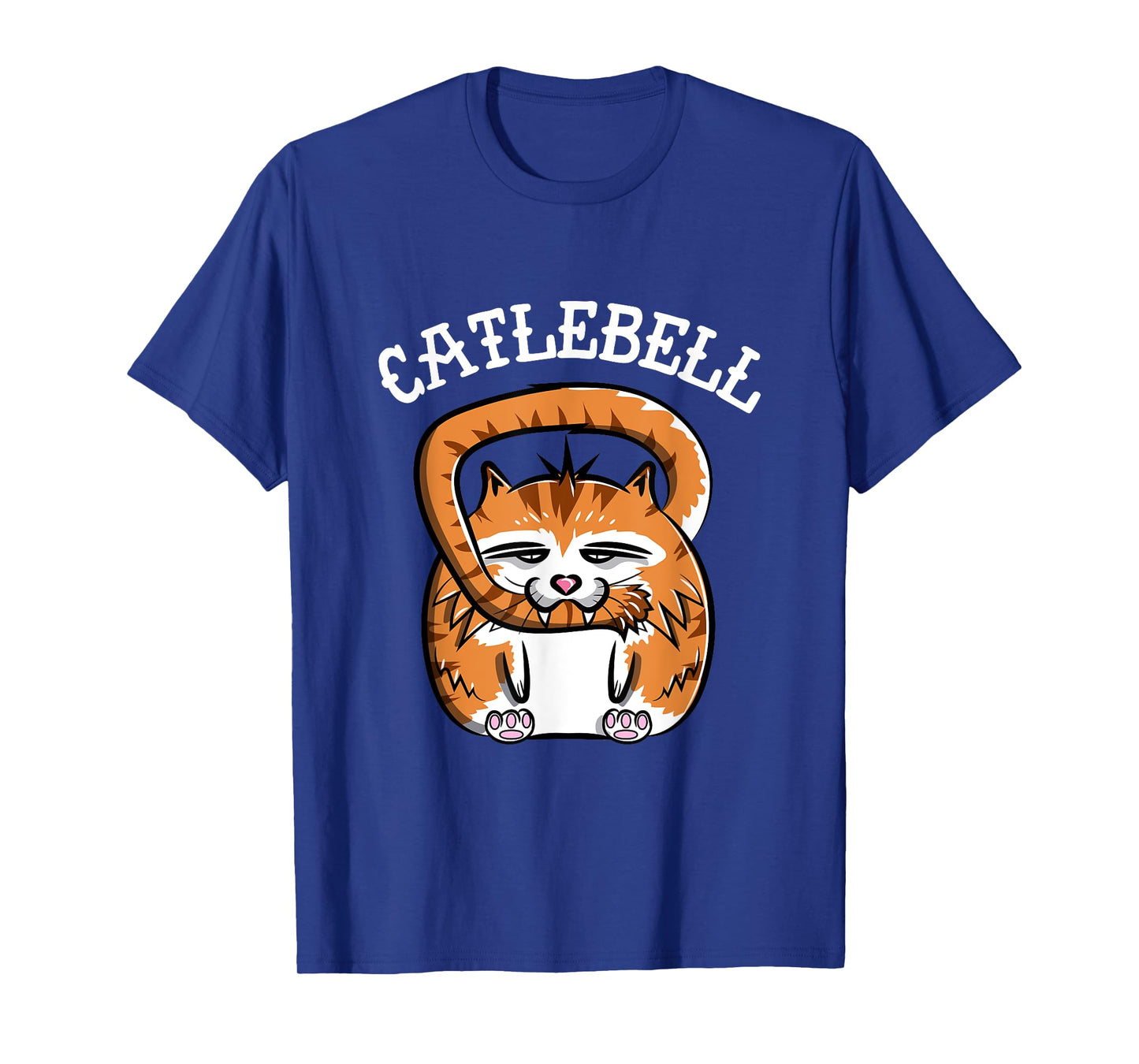 Catlebell Kettlebell Cat Workout T Shirt Gym Cat lover T-Shirt for Men Women Kids