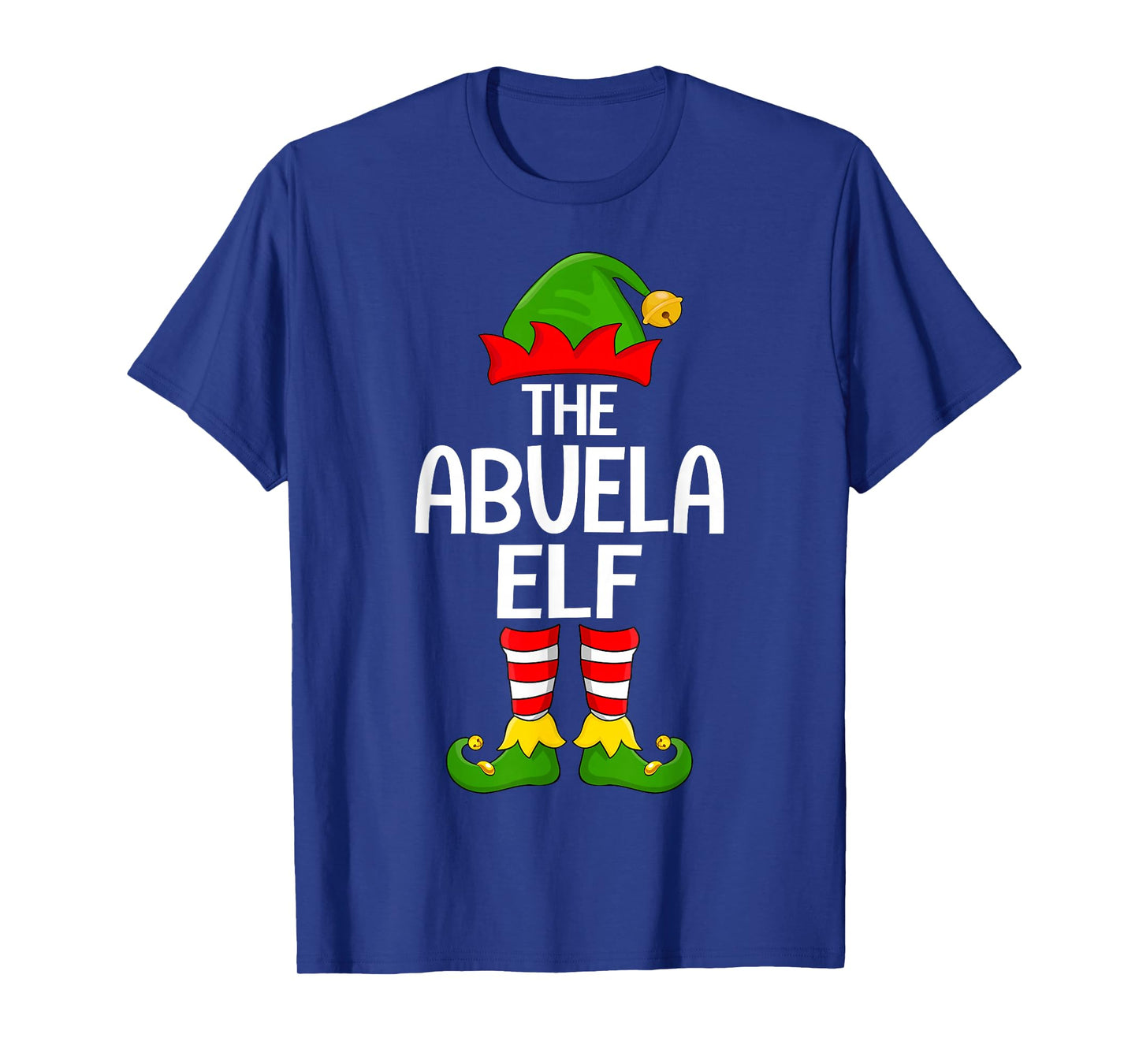 Abuela Elf Xmas Matching Family Elf Squad Christmas T-Shirt