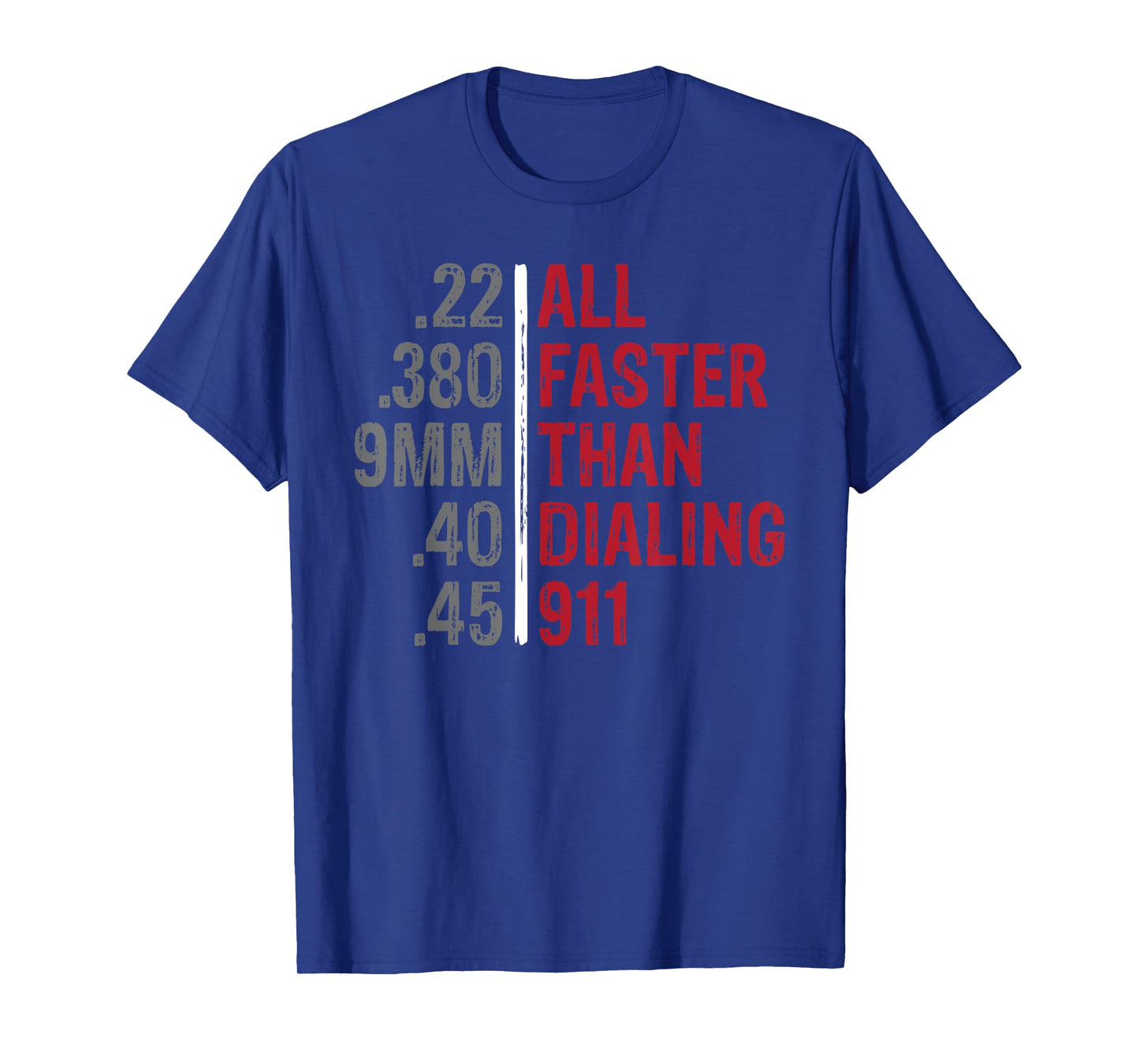 Emergency Tee All Faster Than Dialing 911 Unisex Adult Black Modern Classic Collarless T-Shirt