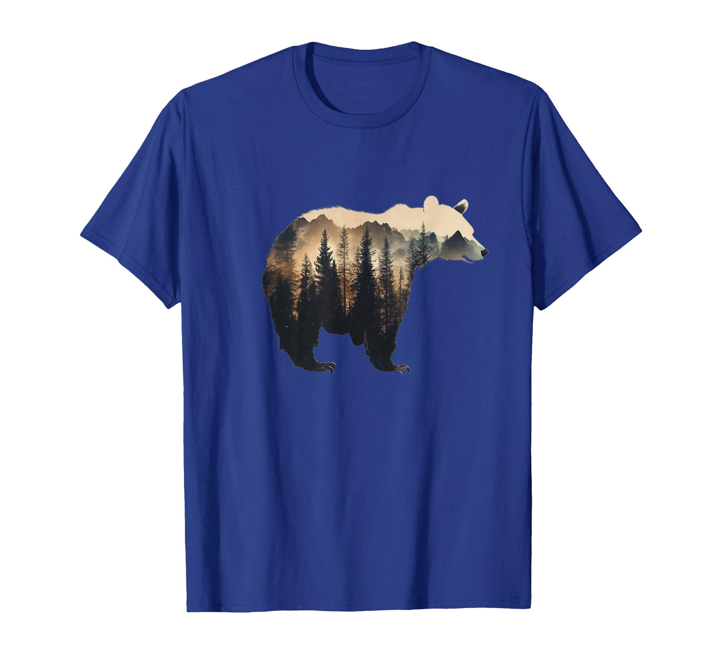 Nature Forest Mountains Trees Wildlife Men Women Animal Bear T-Shirt