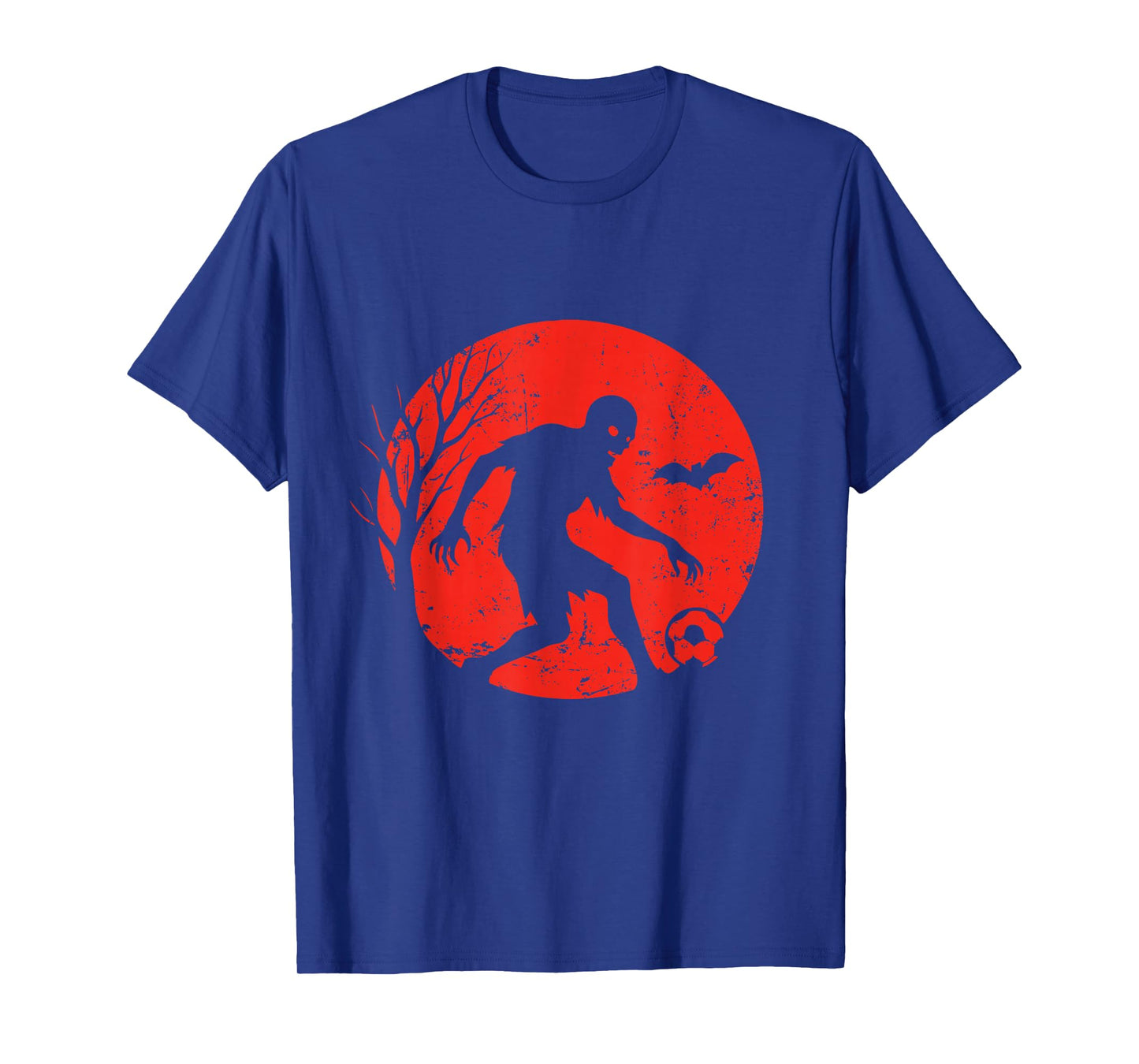 Zombie Soccer Dribble Under Moon T-Shirt