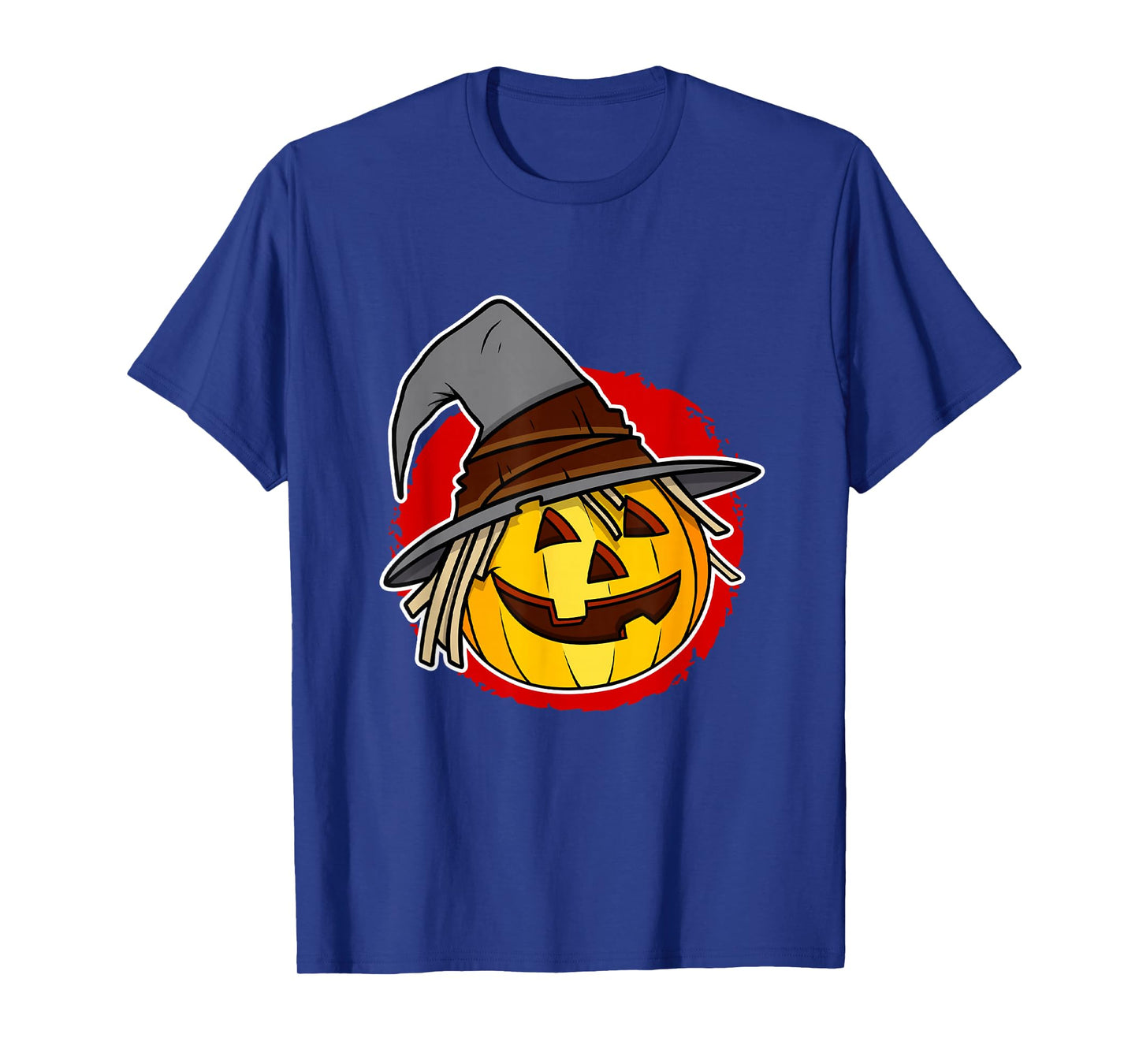 Halloween Jack o Lantern Pumpkin with Witch Hat T-Shirt