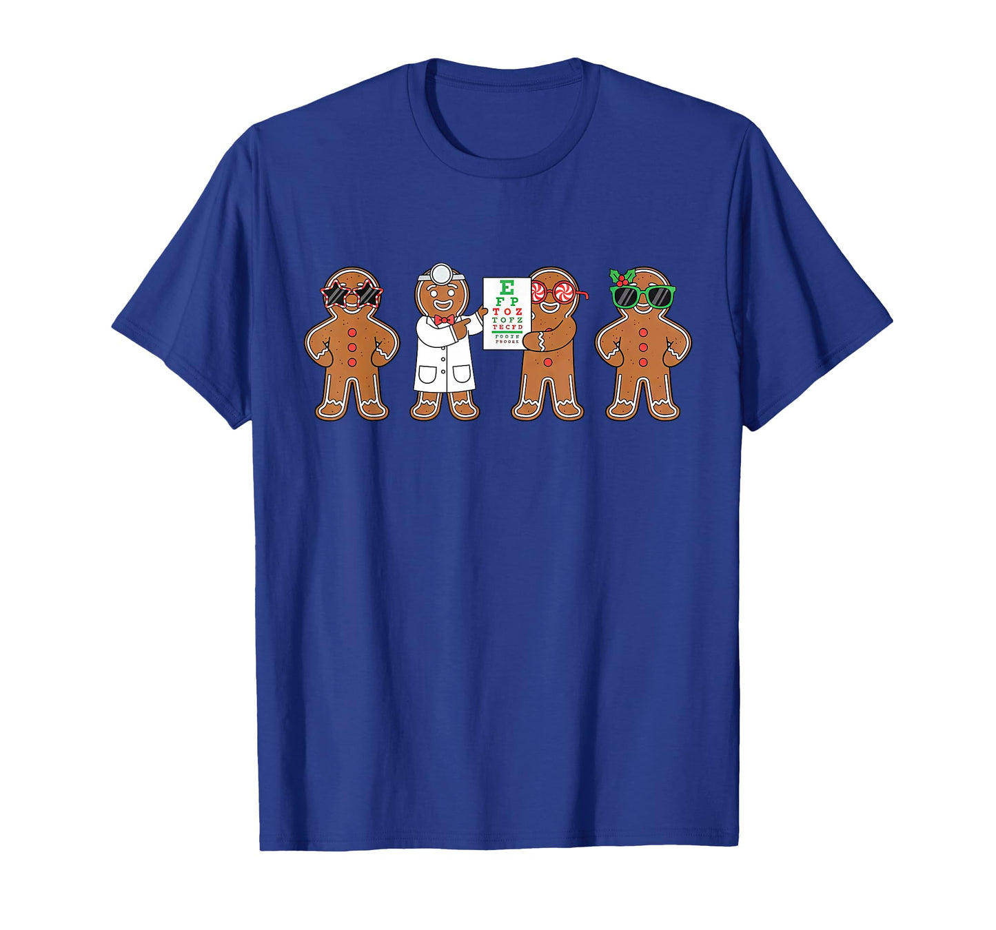 Optometry Gingerbread Christmas Optician Sight Squad Eye Dr T-Shirt