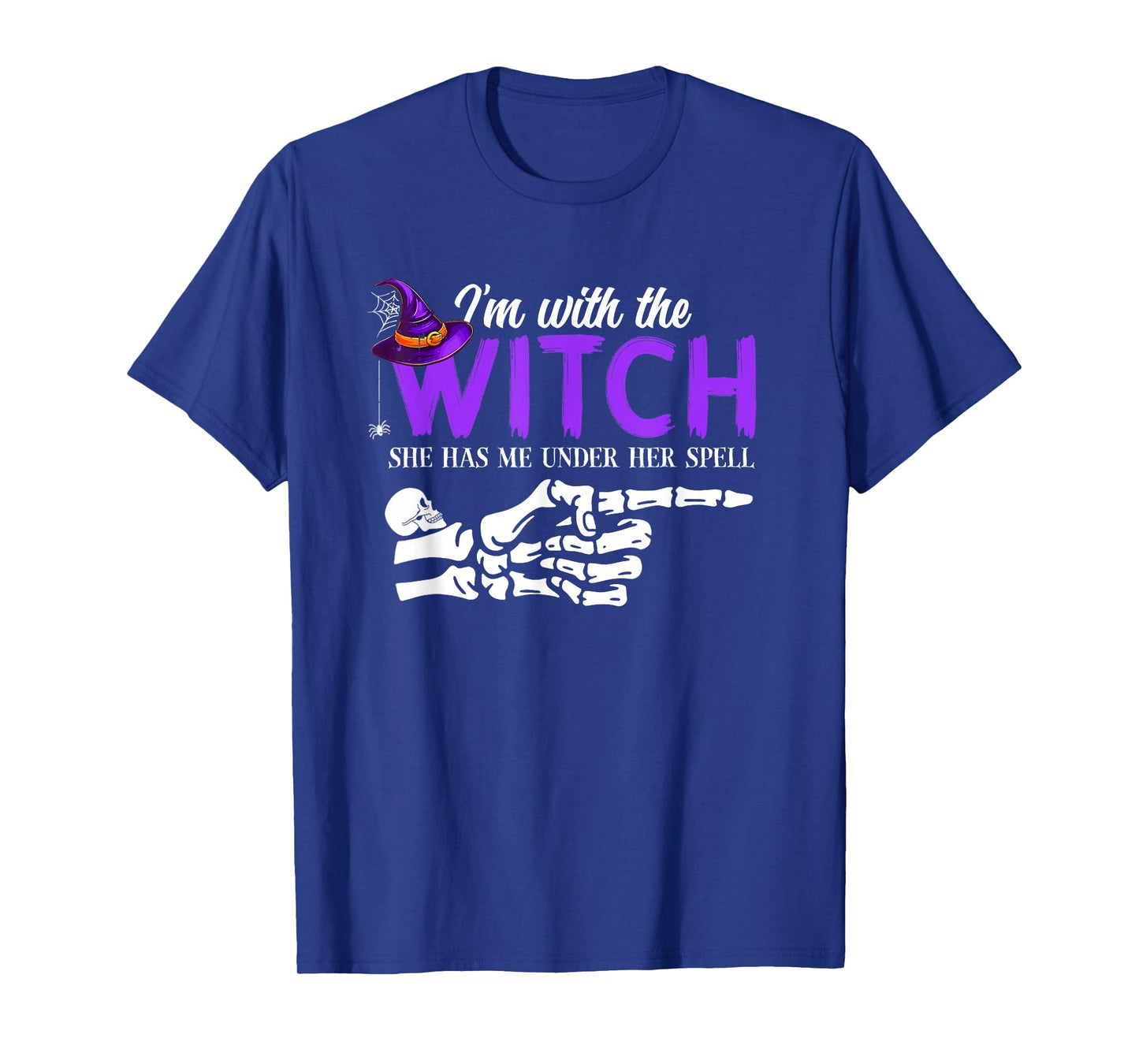 I'm with The Witch Funny Halloween Couple Costume Party T-Shirt