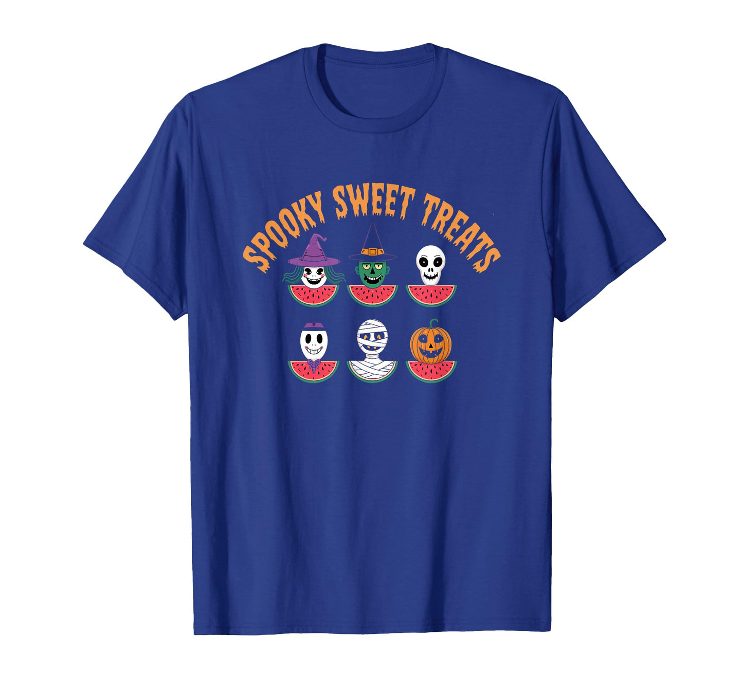 Spooky Sweet Treats Halloween Watermelon Monsters T-Shirt