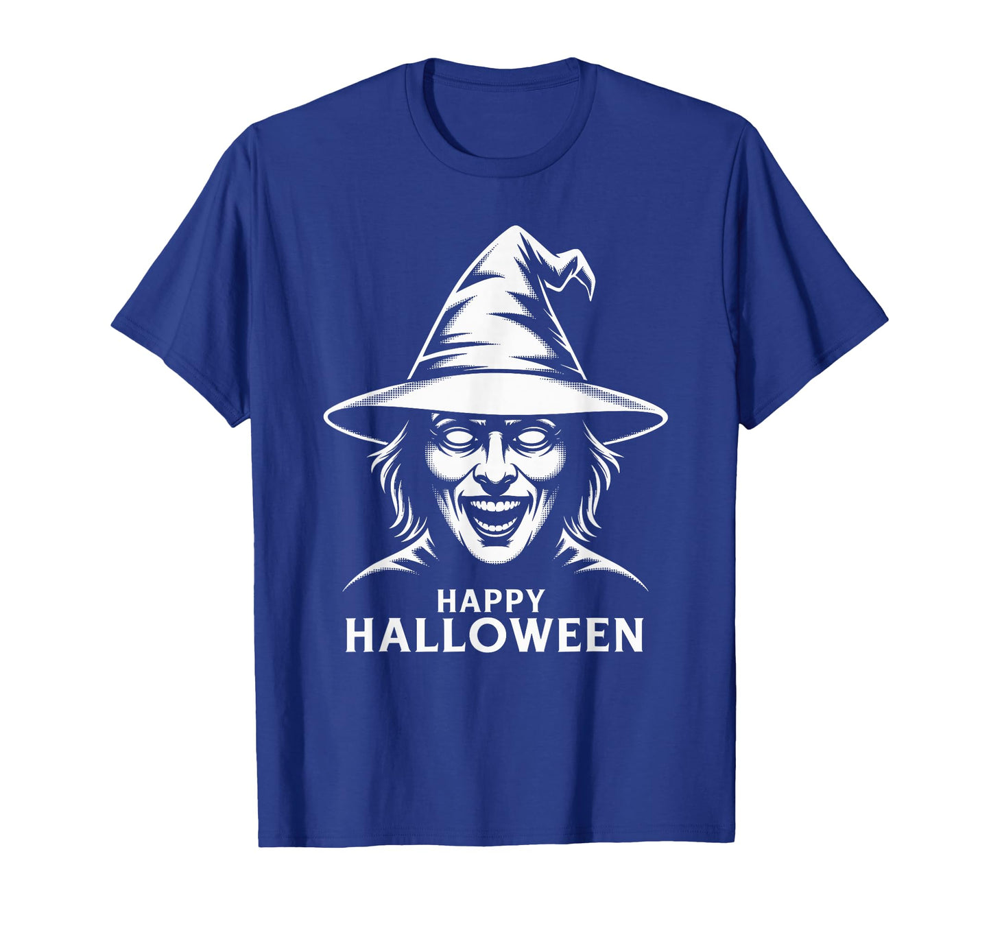 Spooky Scary Witch Face Horror Party Happy Halloween Costume T-Shirt