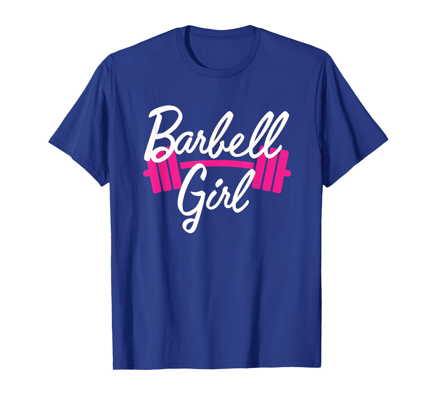 Mens Pink Barbell Girl Weightlifting Gym Pump Cover T-Shirt