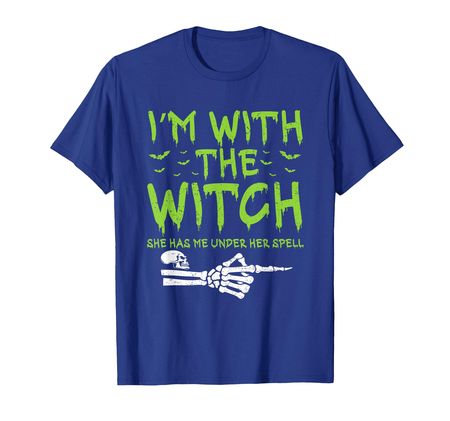 I'm with The Witch Funny Halloween Couple Costume Party T-Shirt