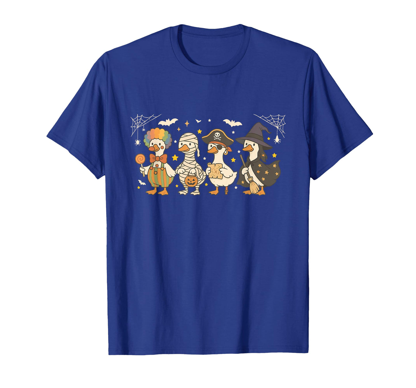 Spooky Goose Halloween Goose Witch Ghost Silly Goose Farm T-Shirt
