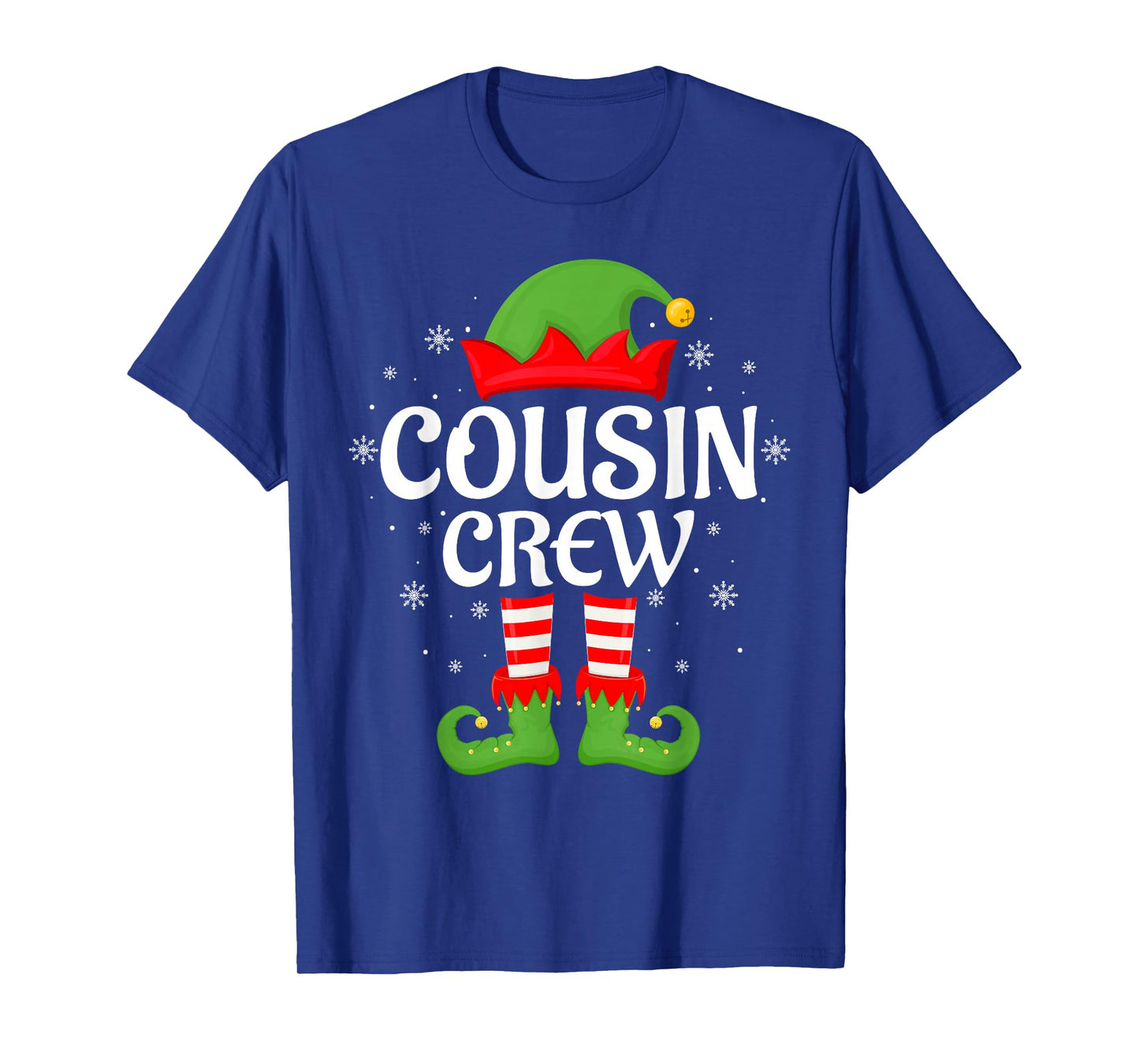 Cousin Crew Elf Xmas Matching Family Elf Squad Christmas T-Shirt