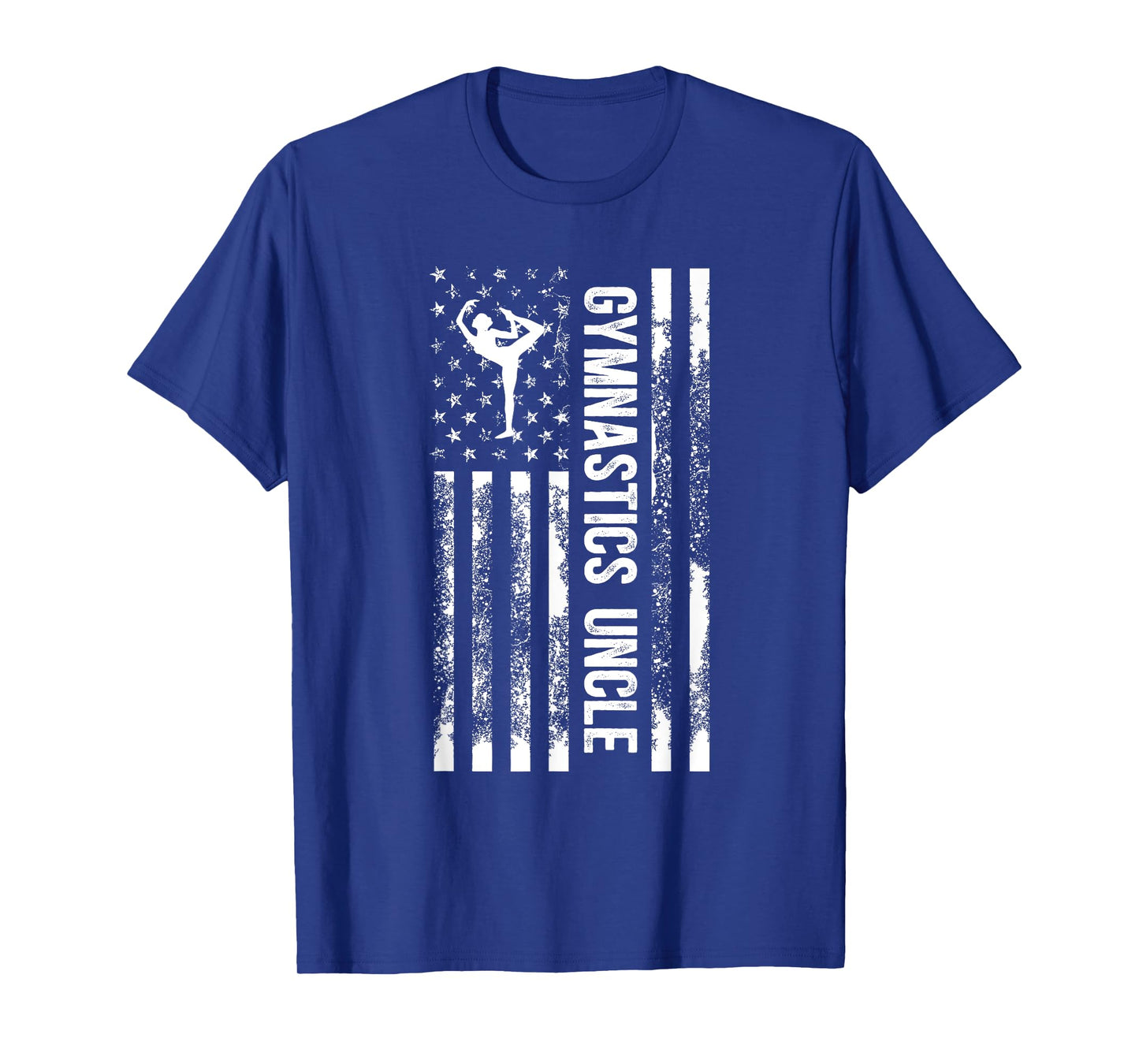 Gymnastics Uncle US Flag Uncle Of A Gymnast Uncle T-Shirt
